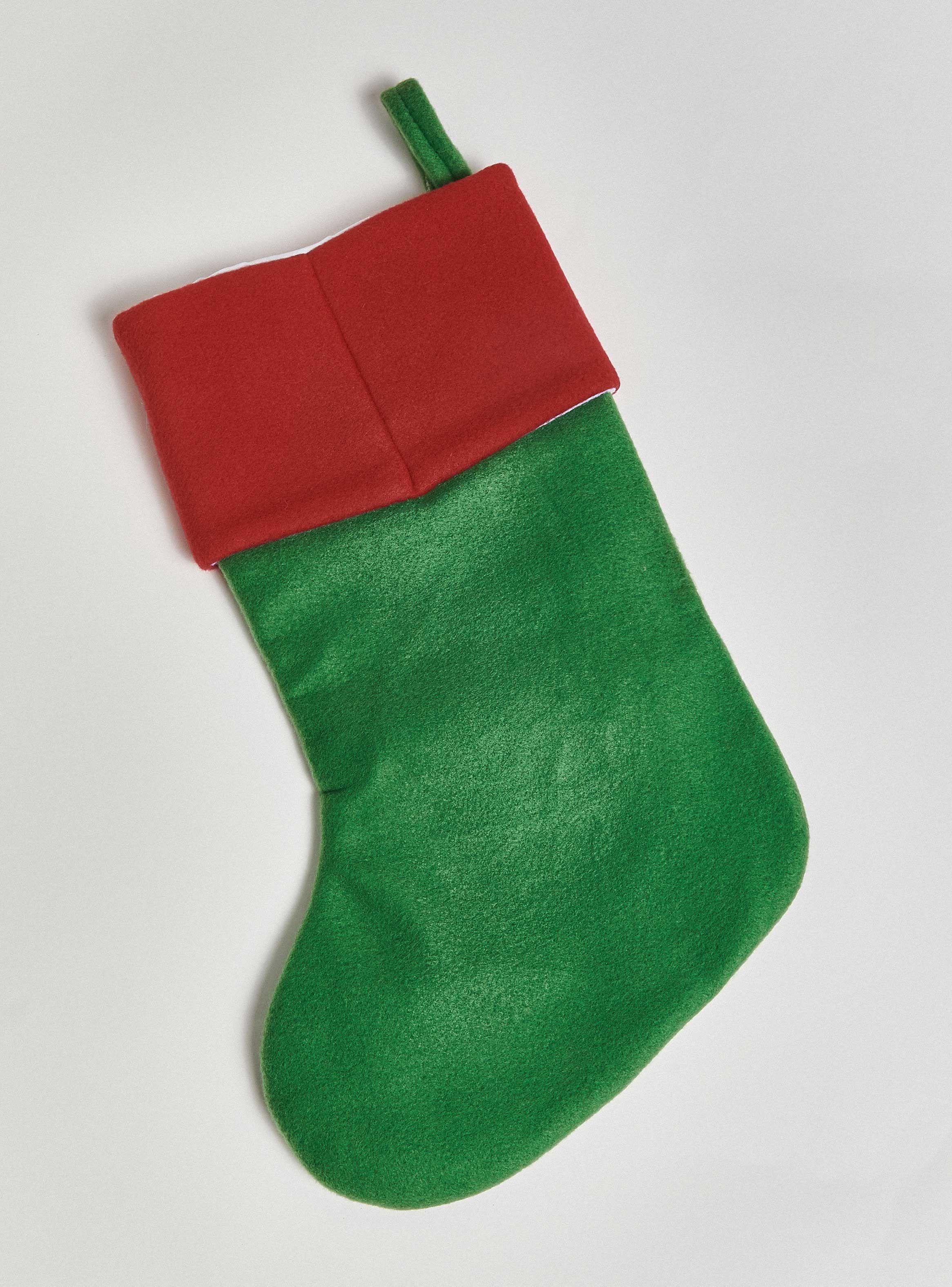 Bota de Navidad Santa Verde-1