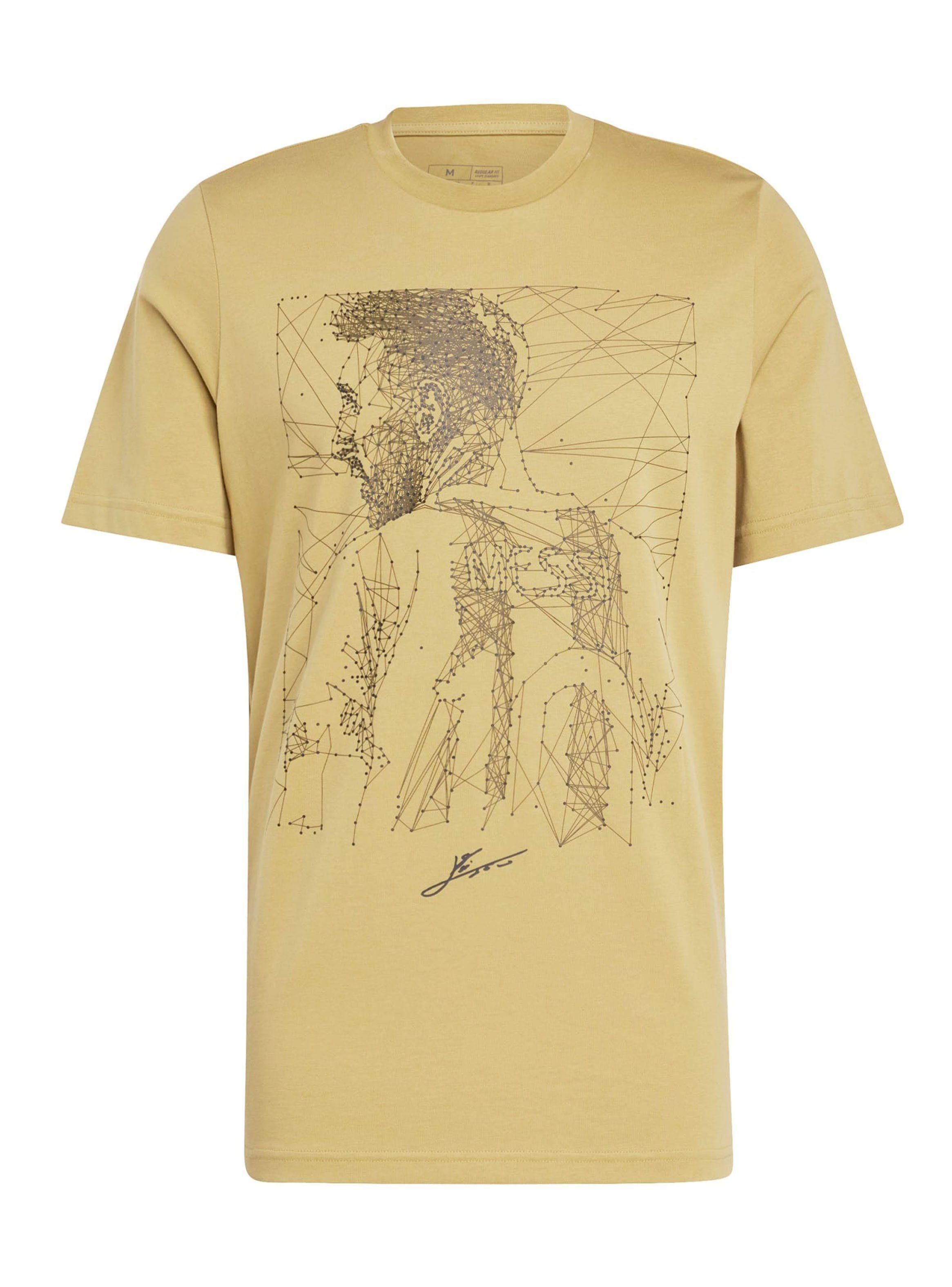 Polera Print Messi G T Khaki Football-5