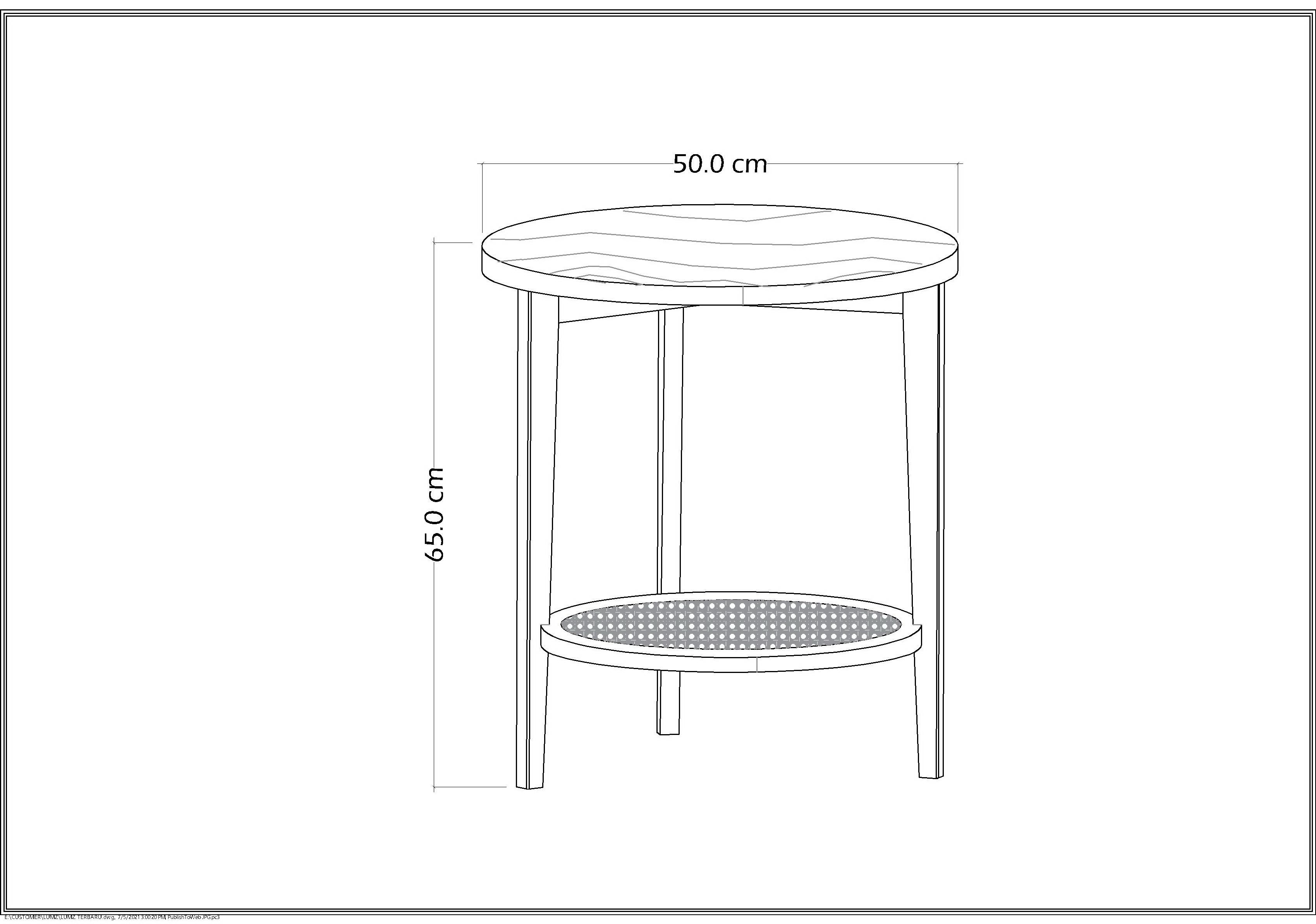 Mesa Lateral Junco Lumz 50 cm-9