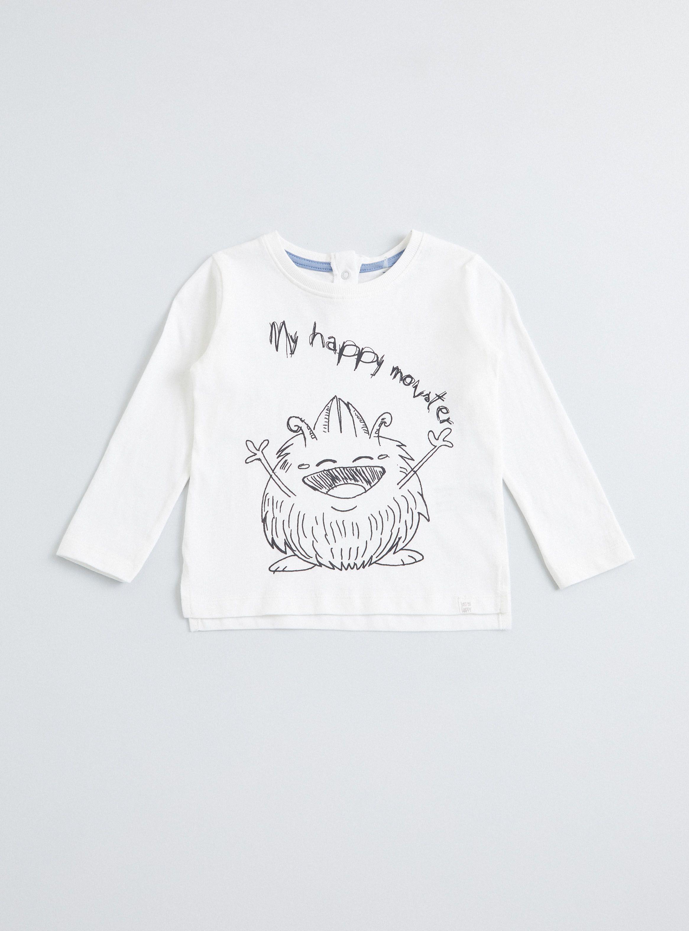 Polera Estampado Manga Larga Niño-0