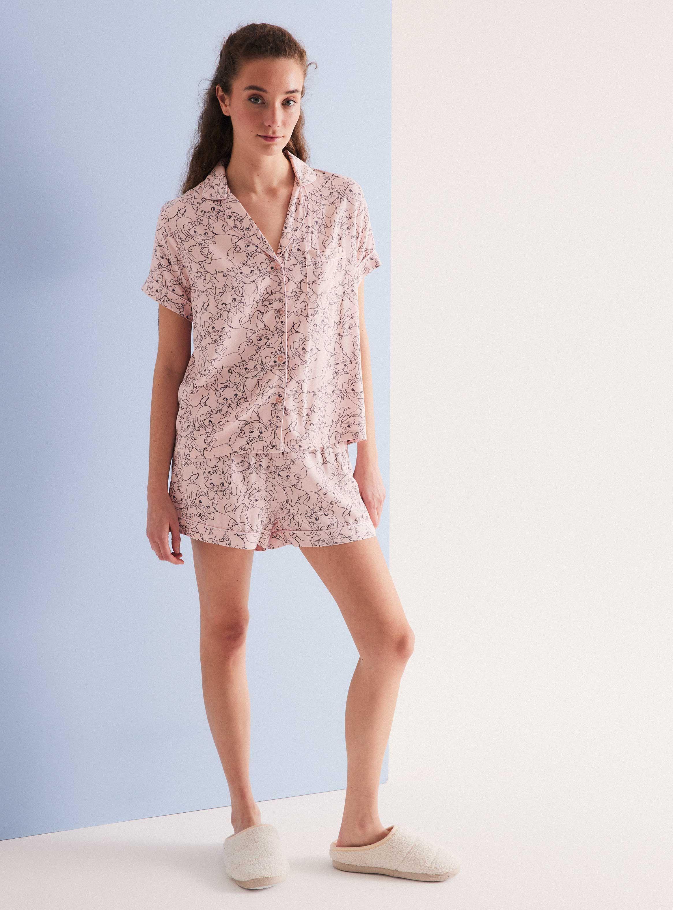 Pijama Disney Marie Camisero Full Print-4