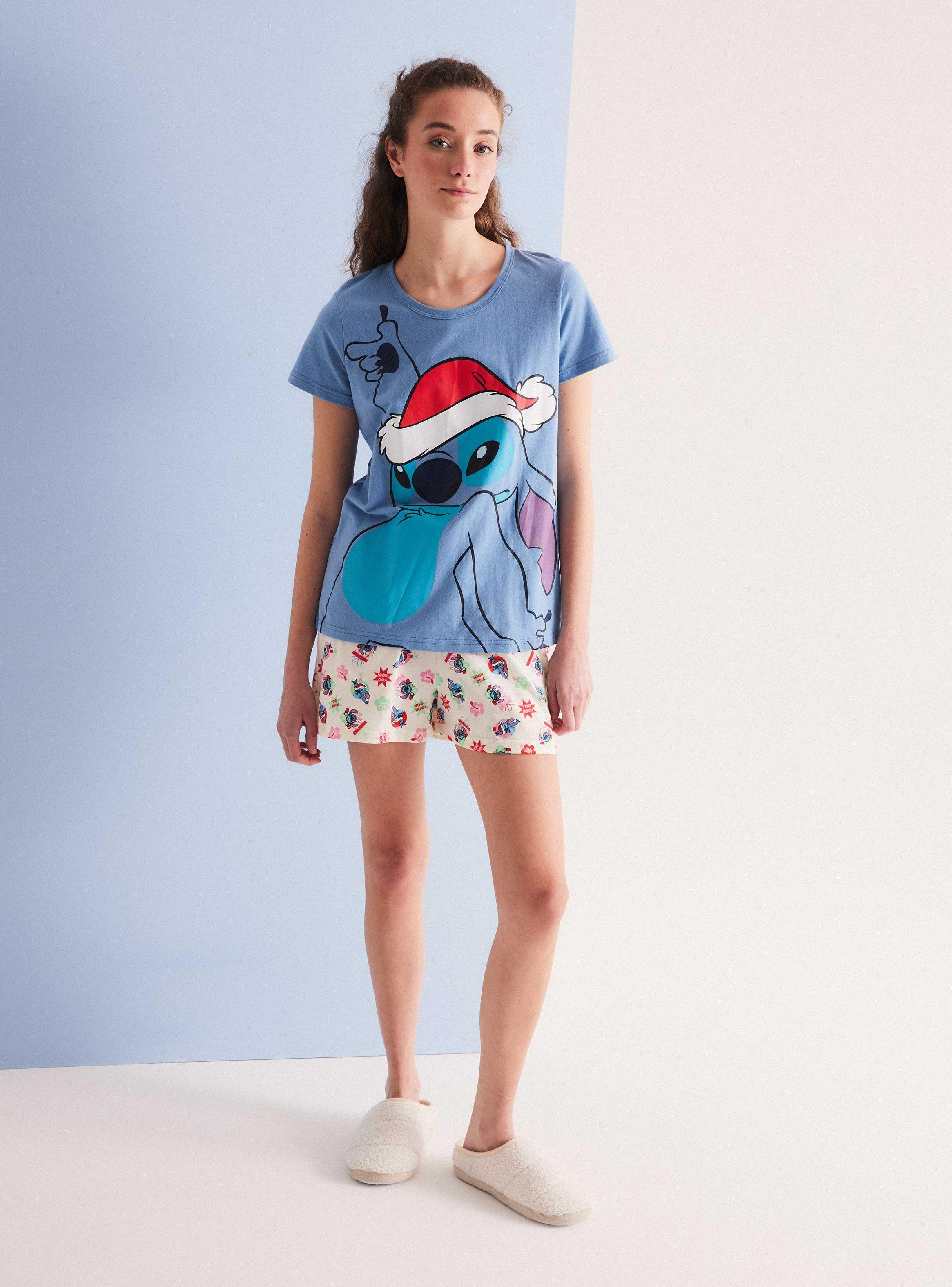 Pijama Disney Navidad Stitch Estampado en Caja-4