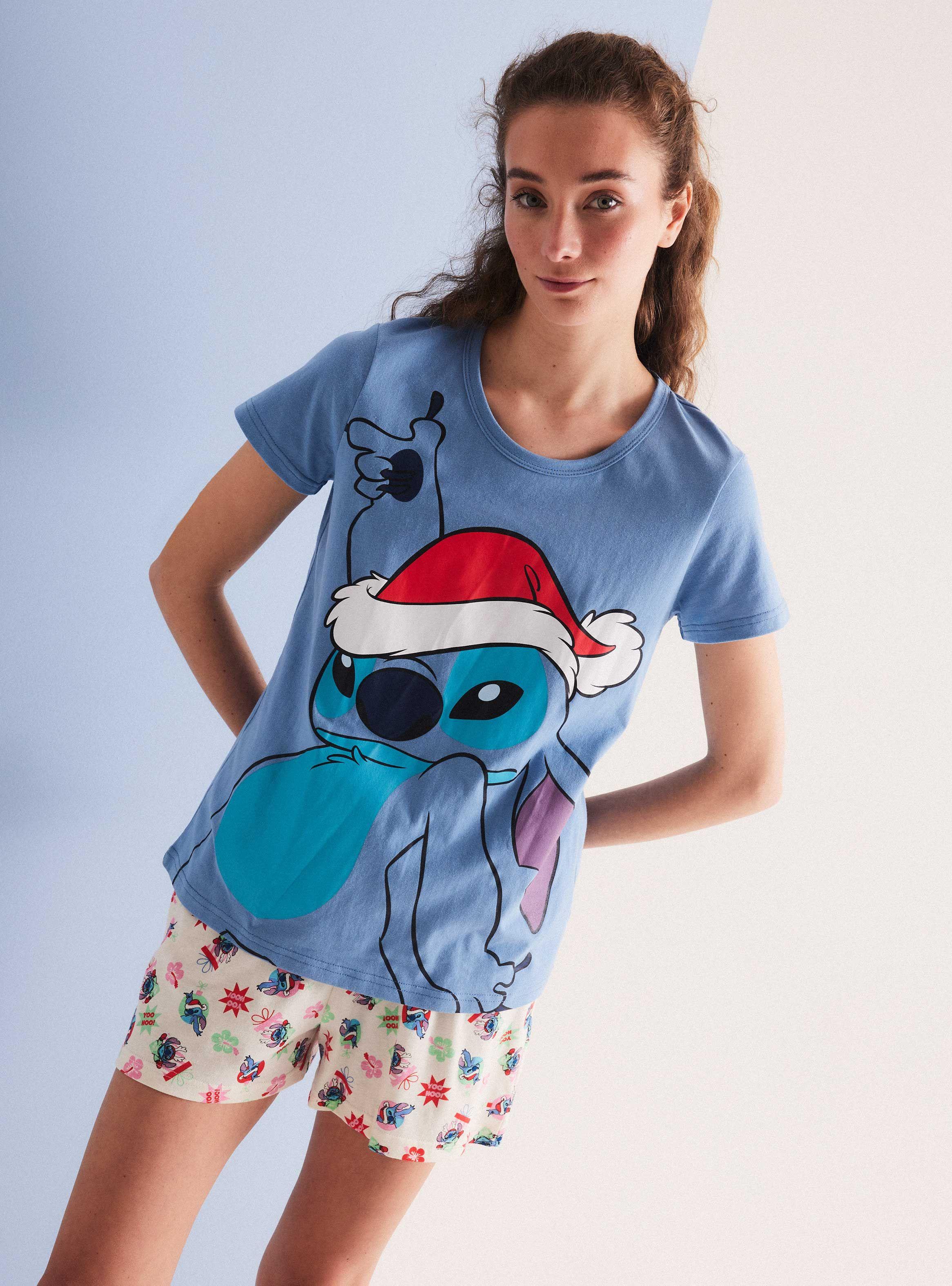 Pijama Disney Navidad Stitch Estampado en Caja-0