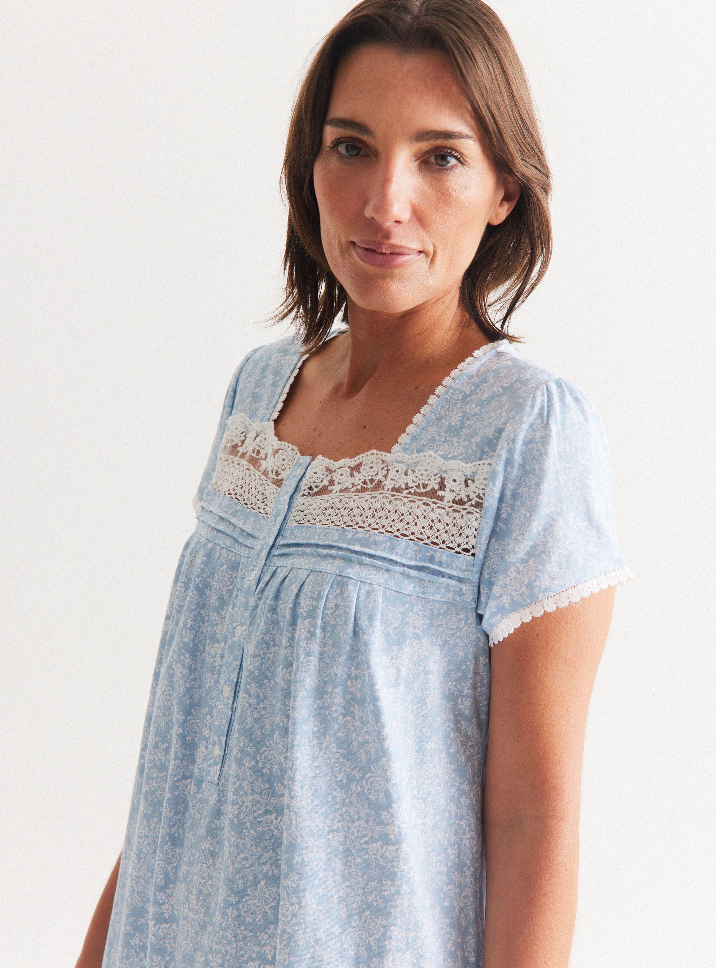 Camisa de Dormir con Aplicaciones-2