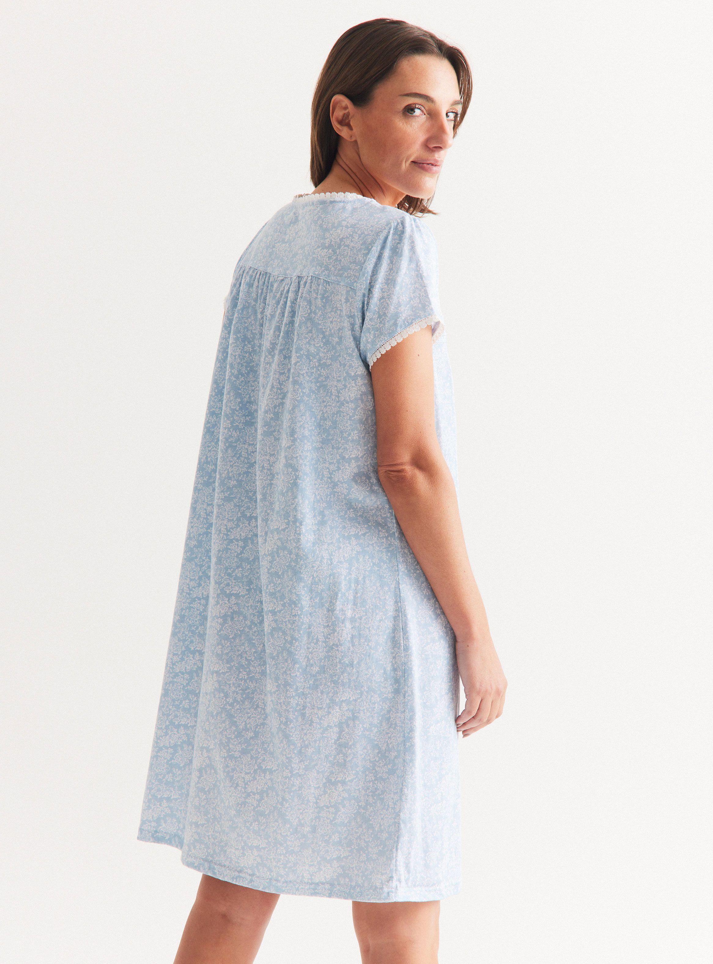 Camisa de Dormir con Aplicaciones-1