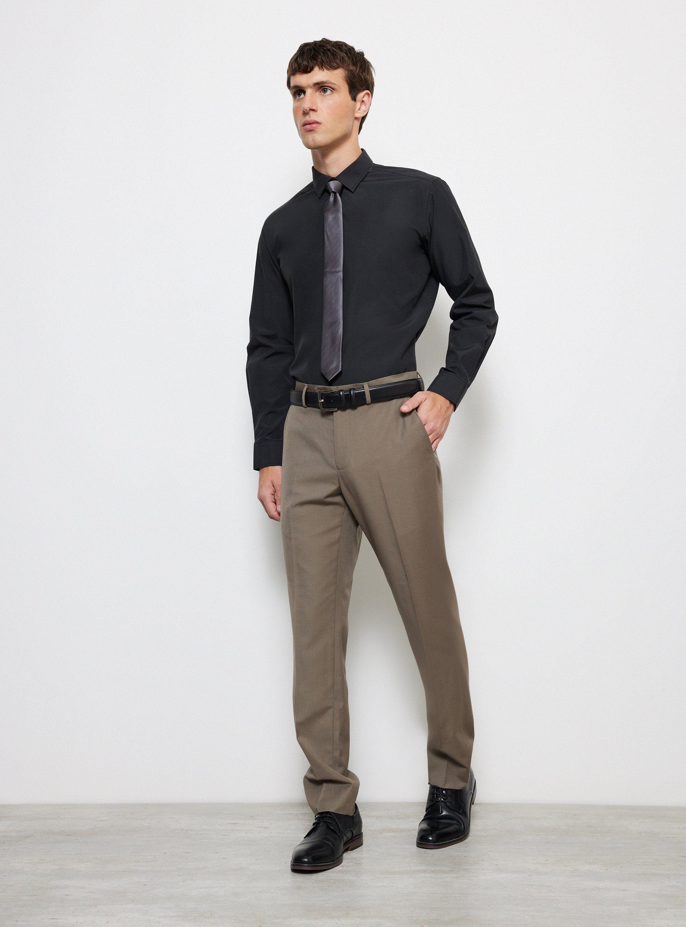 Camisa Vestir Texturada y Fantasía Slim Fit-4