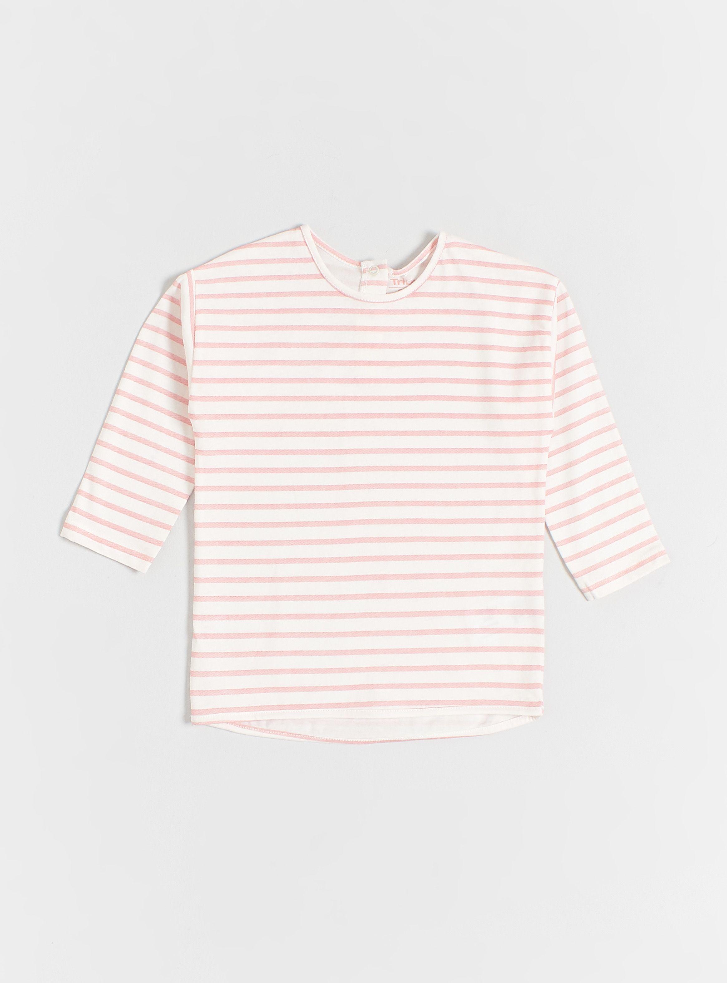 Polera Manga Corta con Estampado Minimalista-0