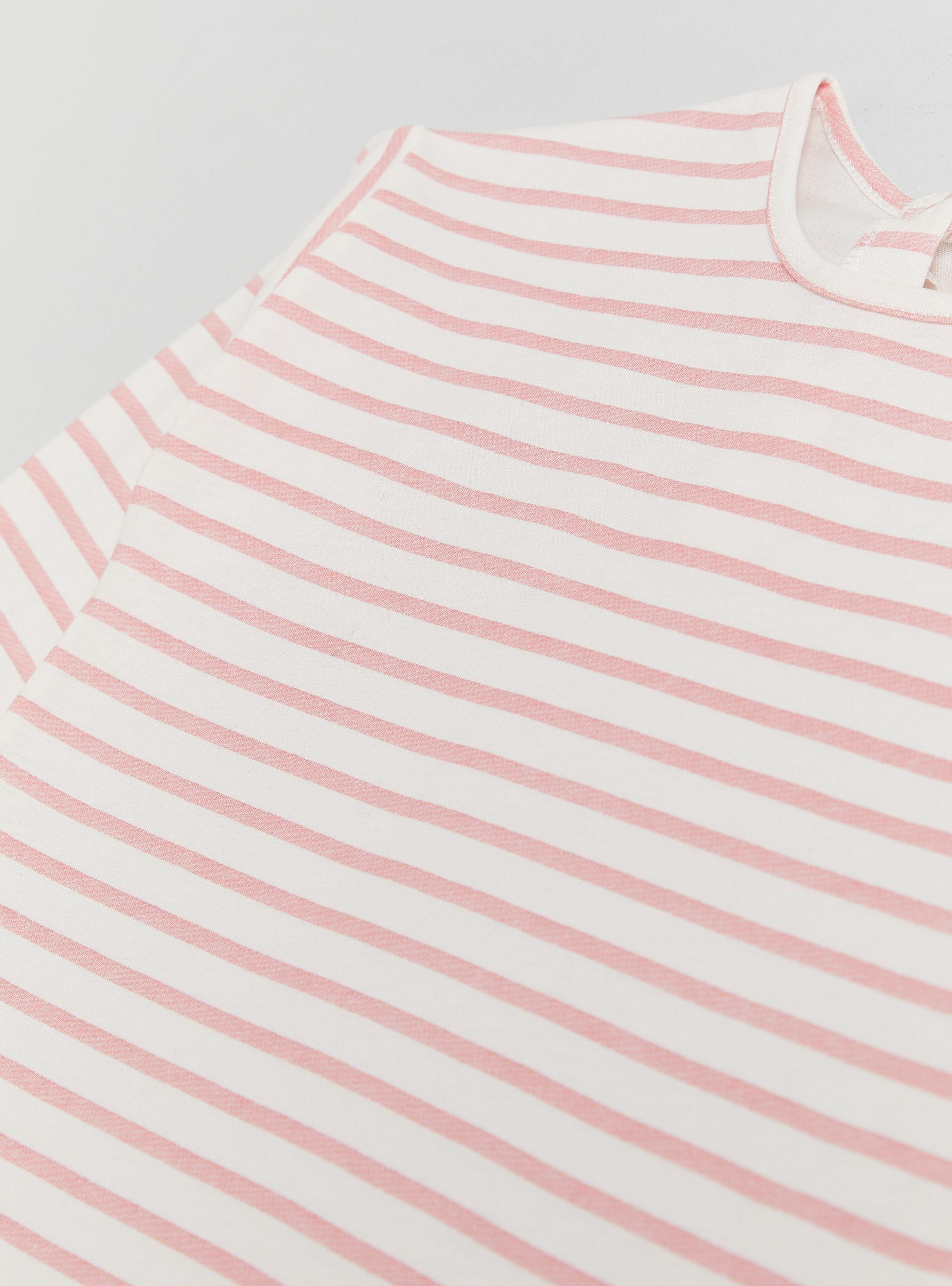 Polera Manga Corta con Estampado Minimalista-2