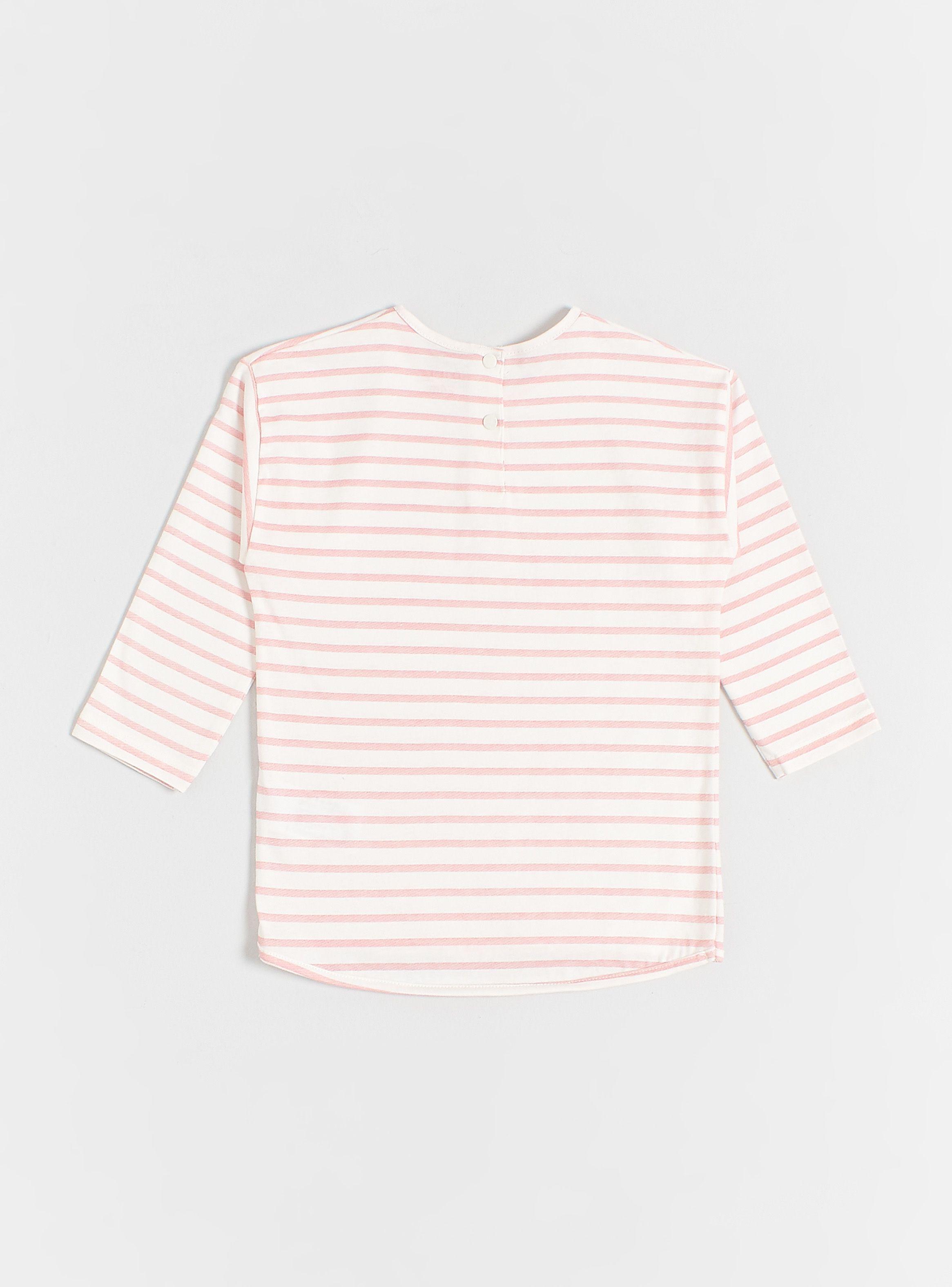 Polera Manga Corta con Estampado Minimalista-1