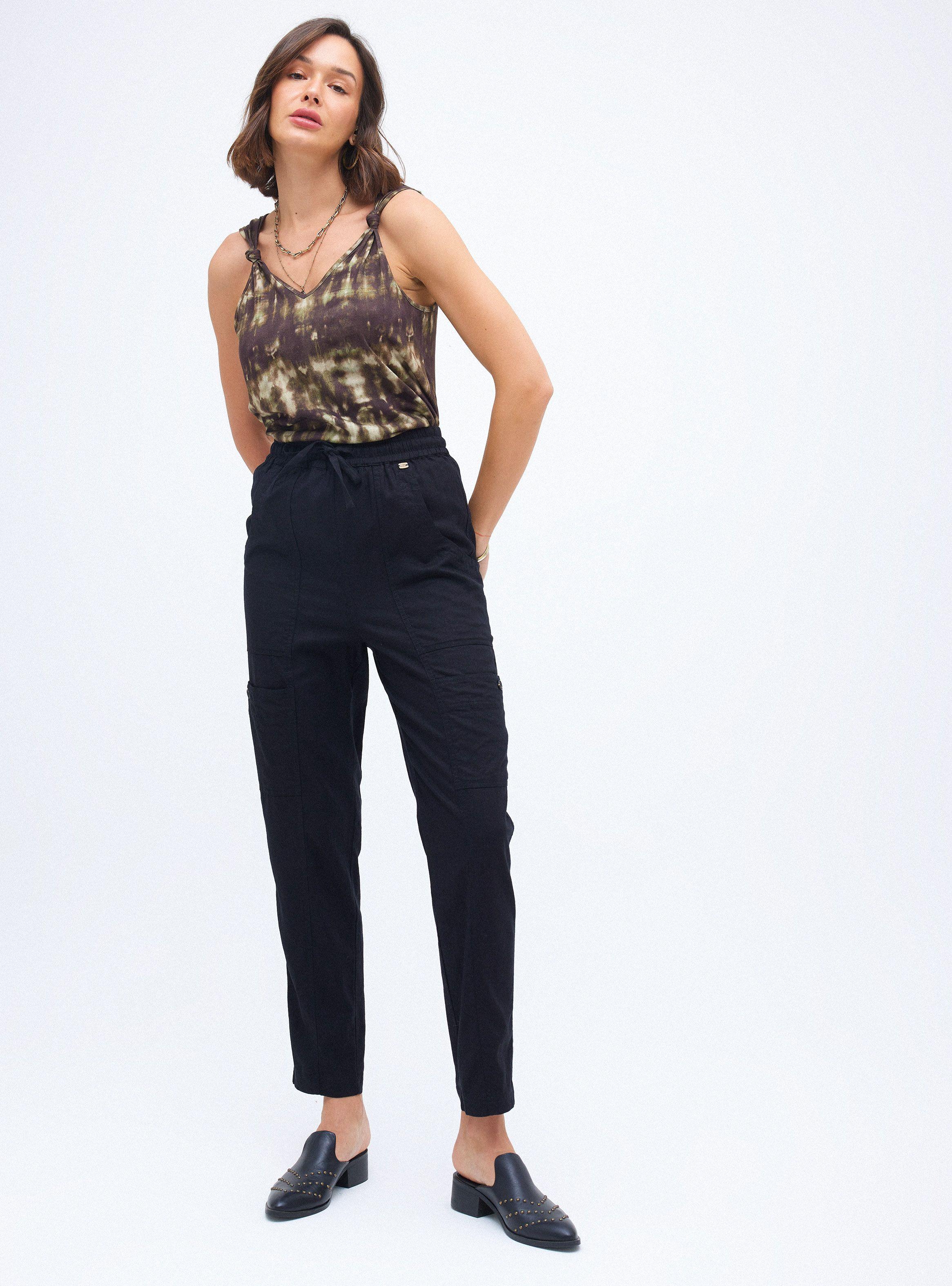 Pantalón Cargo con  Cordón Frontal-3