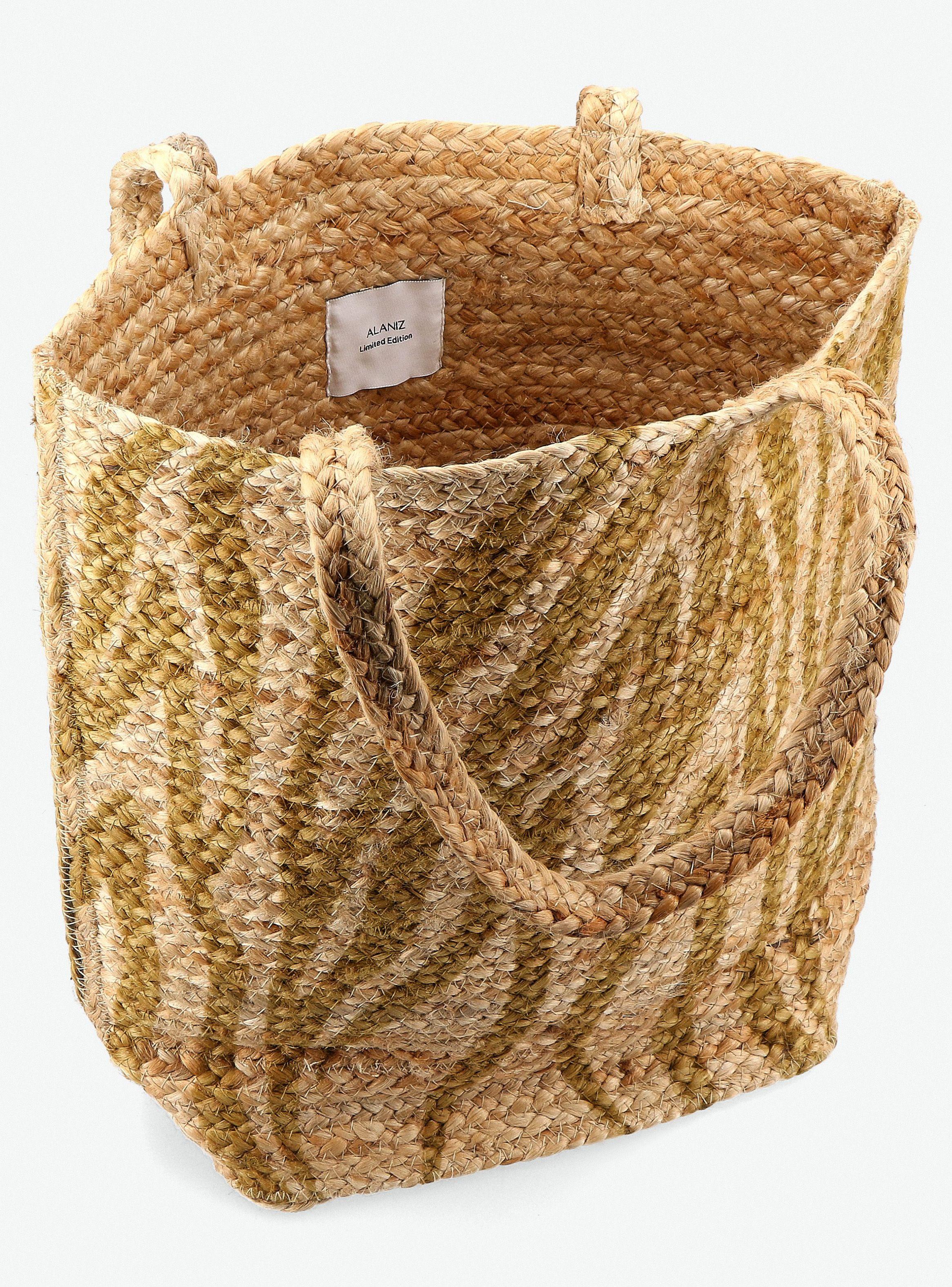 Cartera Totebag de Raffia Estampado-5