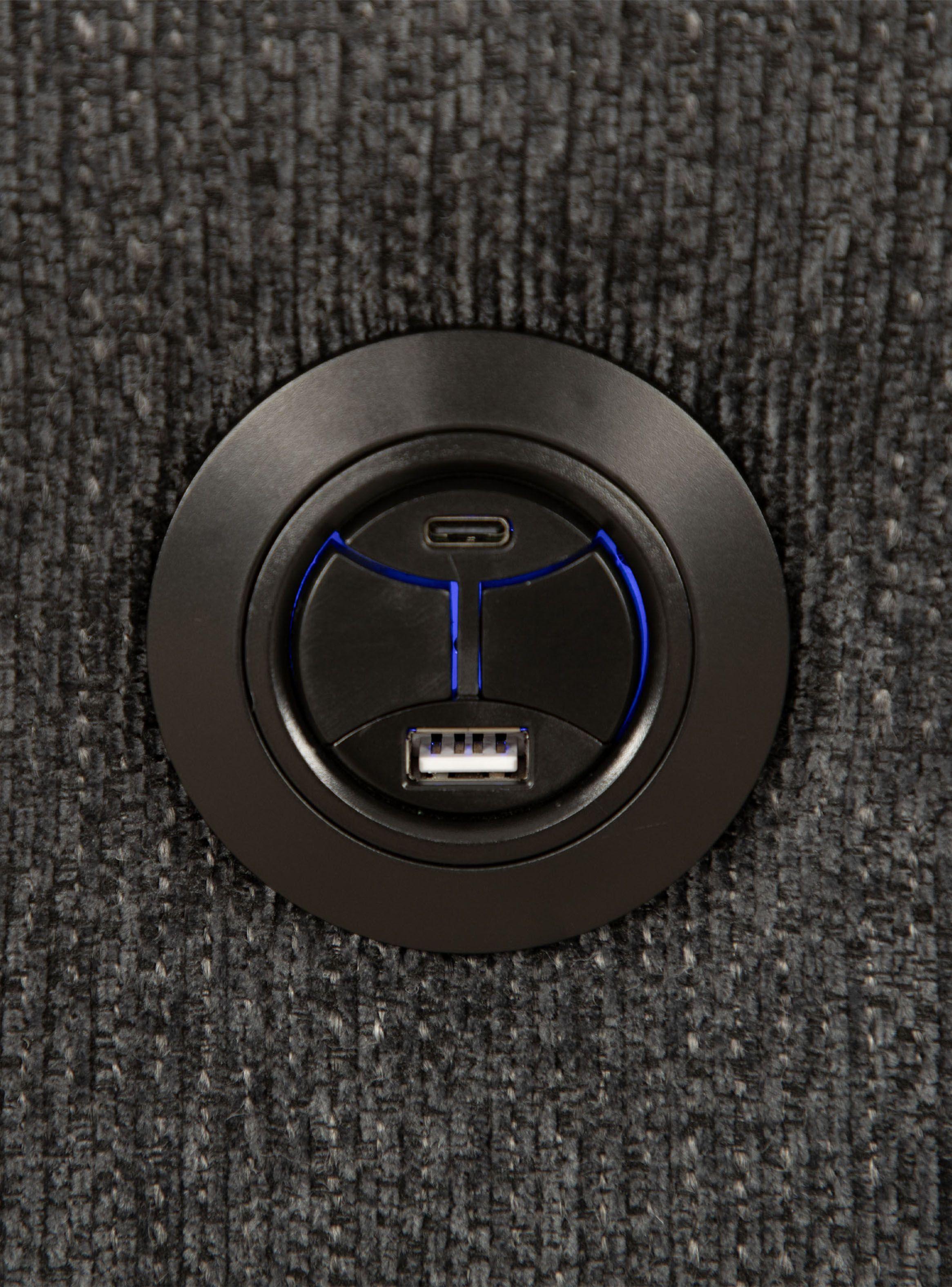 Sofá Reclinable Eléctrico + USB Madrid 2 Cuerpo-3