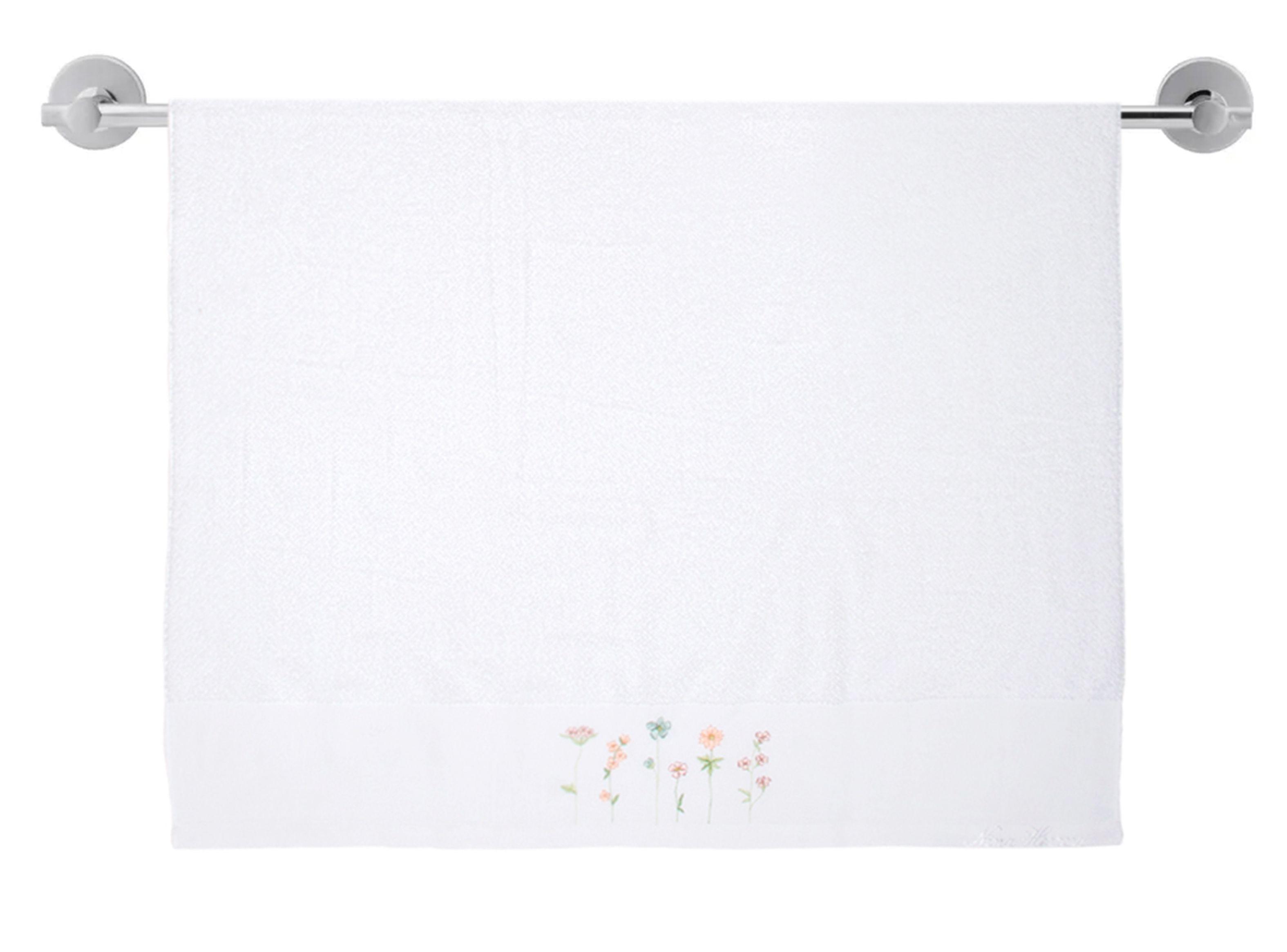 Toalla Nina Herrera Baño Flores Algodón 70 x 130 cm-0