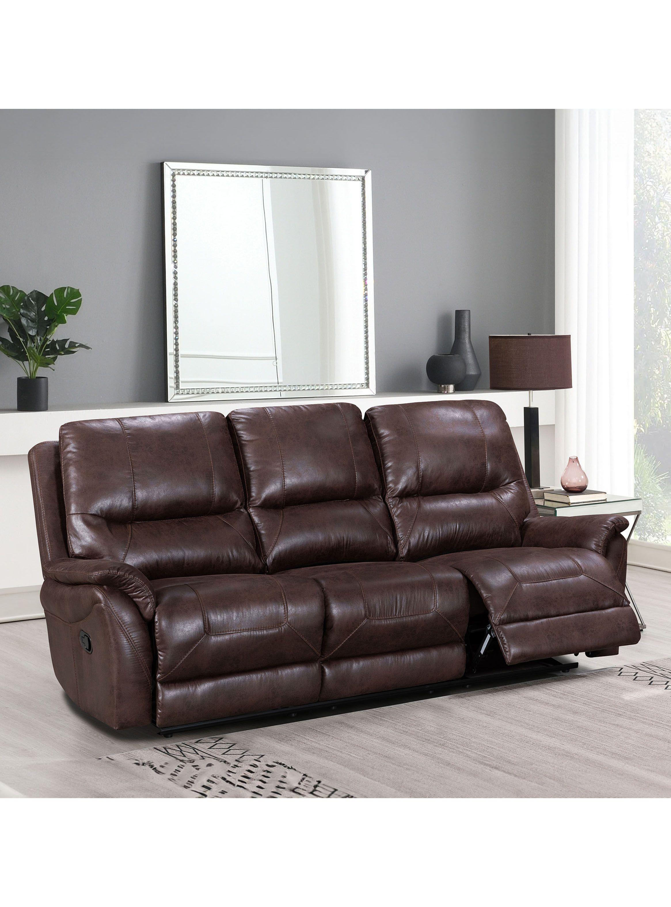 Sofá Reclinable Toledo 3 Cuerpos Walnut-4