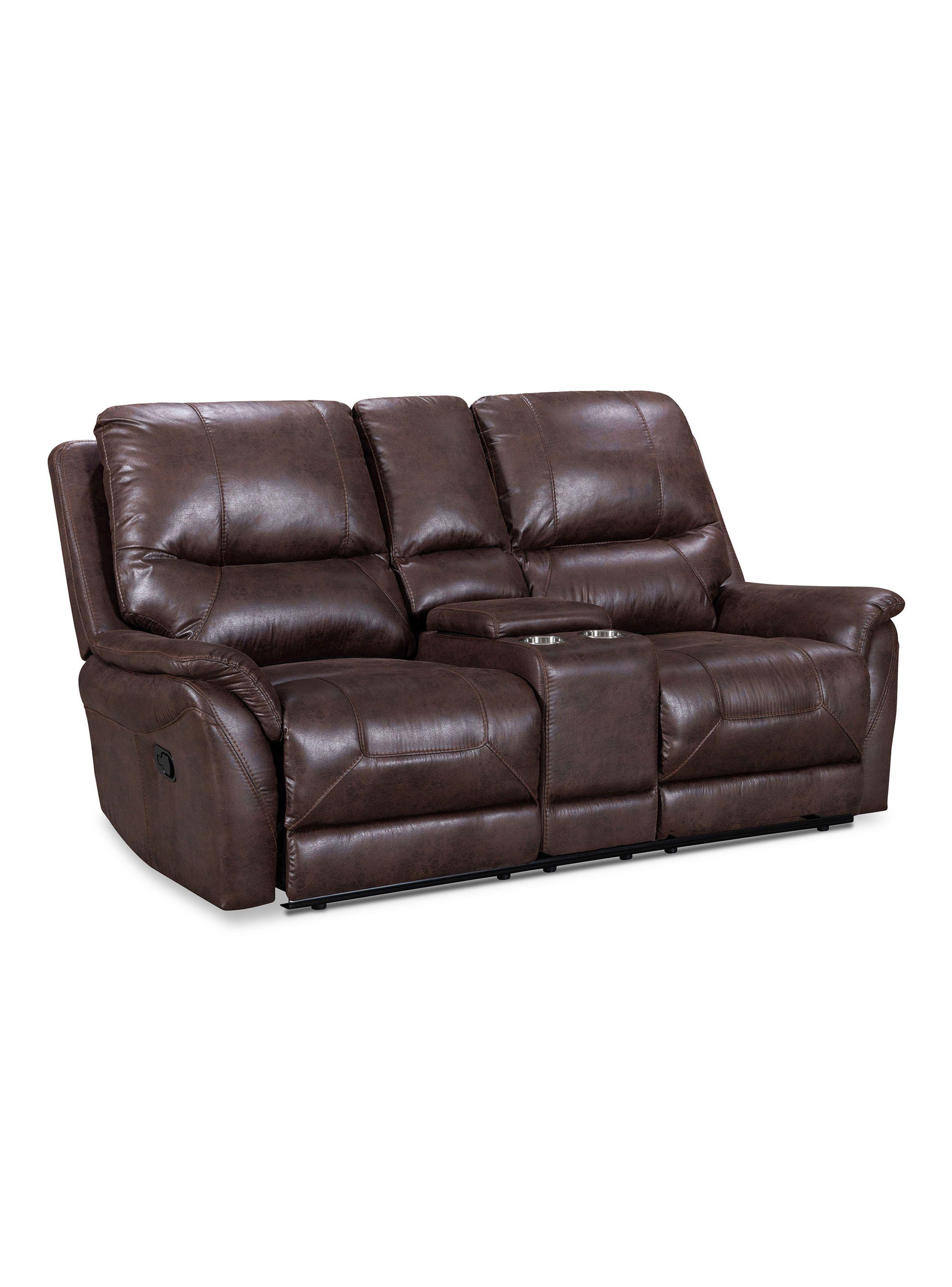 Sofá Reclinable Toledo 2 con Consola Walnut-0