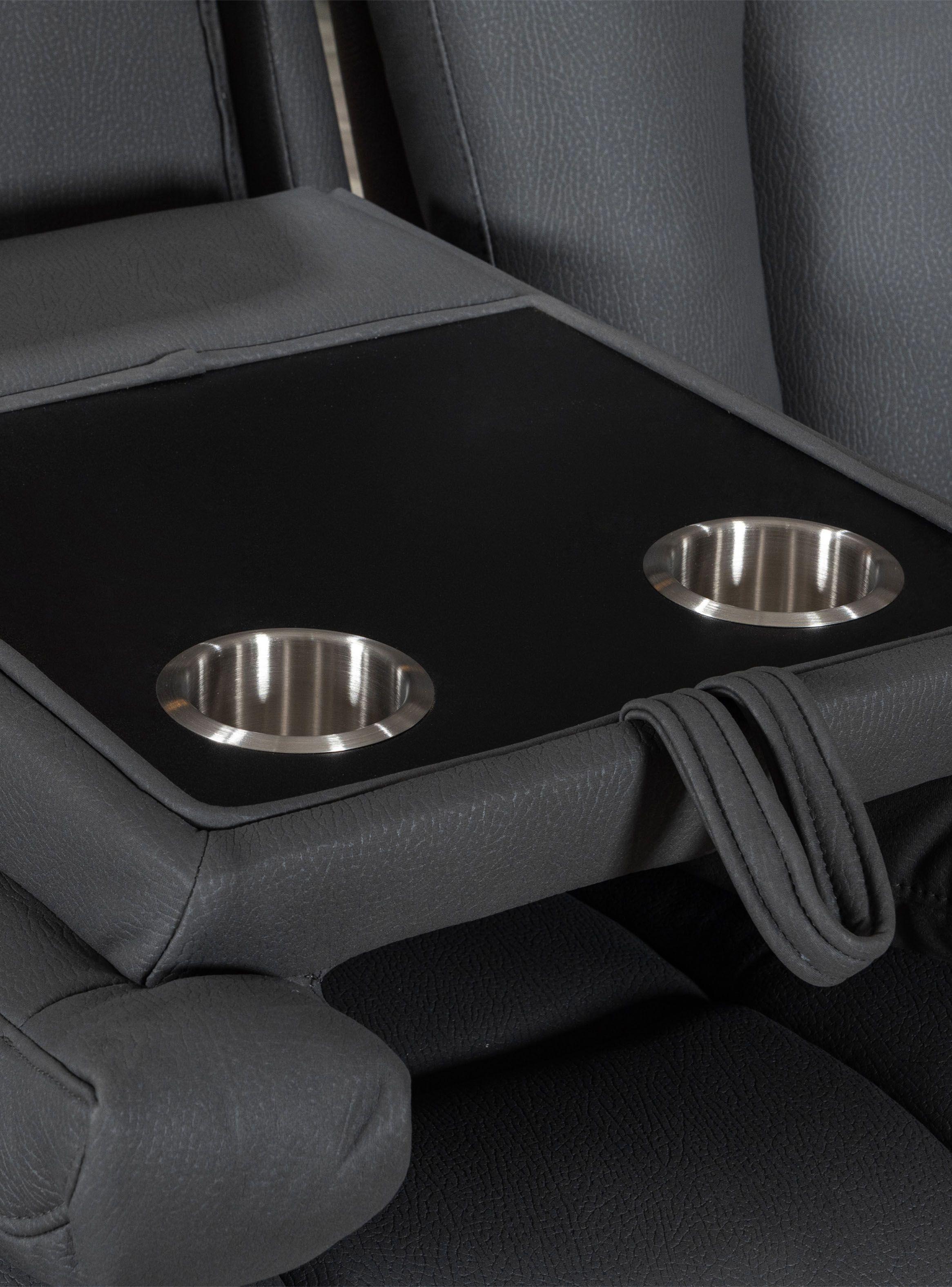 Sofá Reclinable Full Granada 3 Cuerpos Gris-3