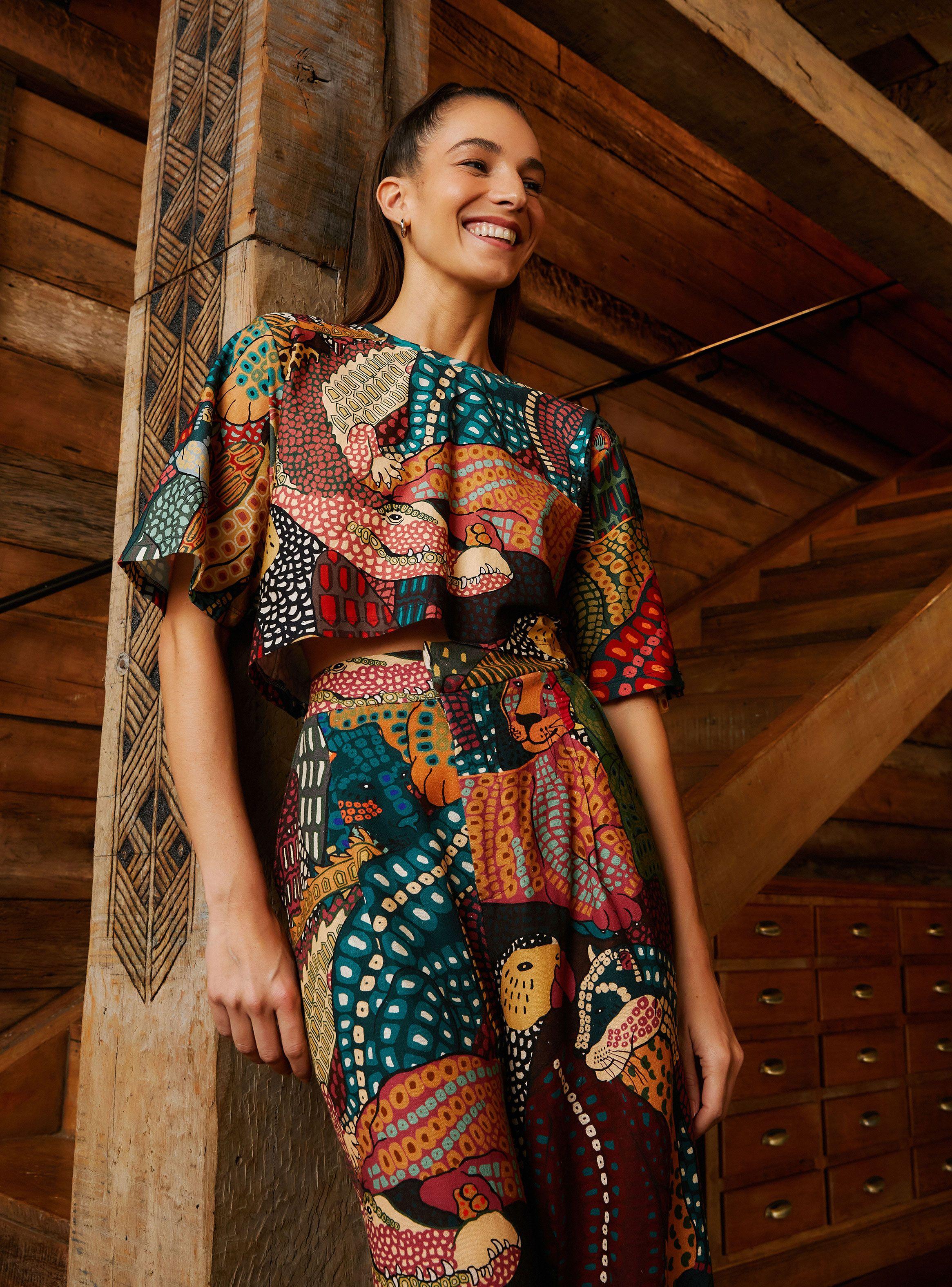 Blusa de Algodón Colorida-1