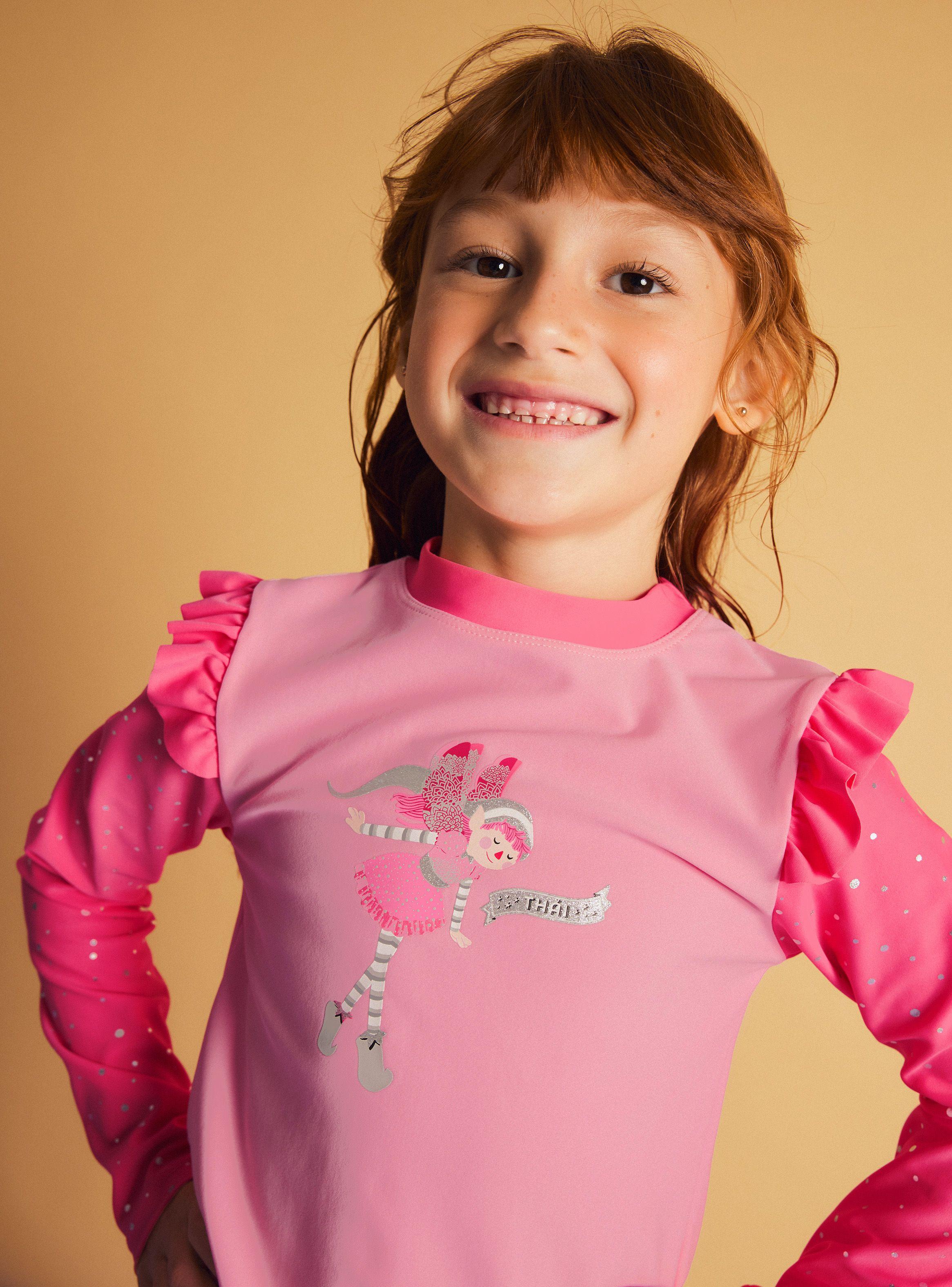 Traje de Baño de Dos Piezas Manga Larga-1