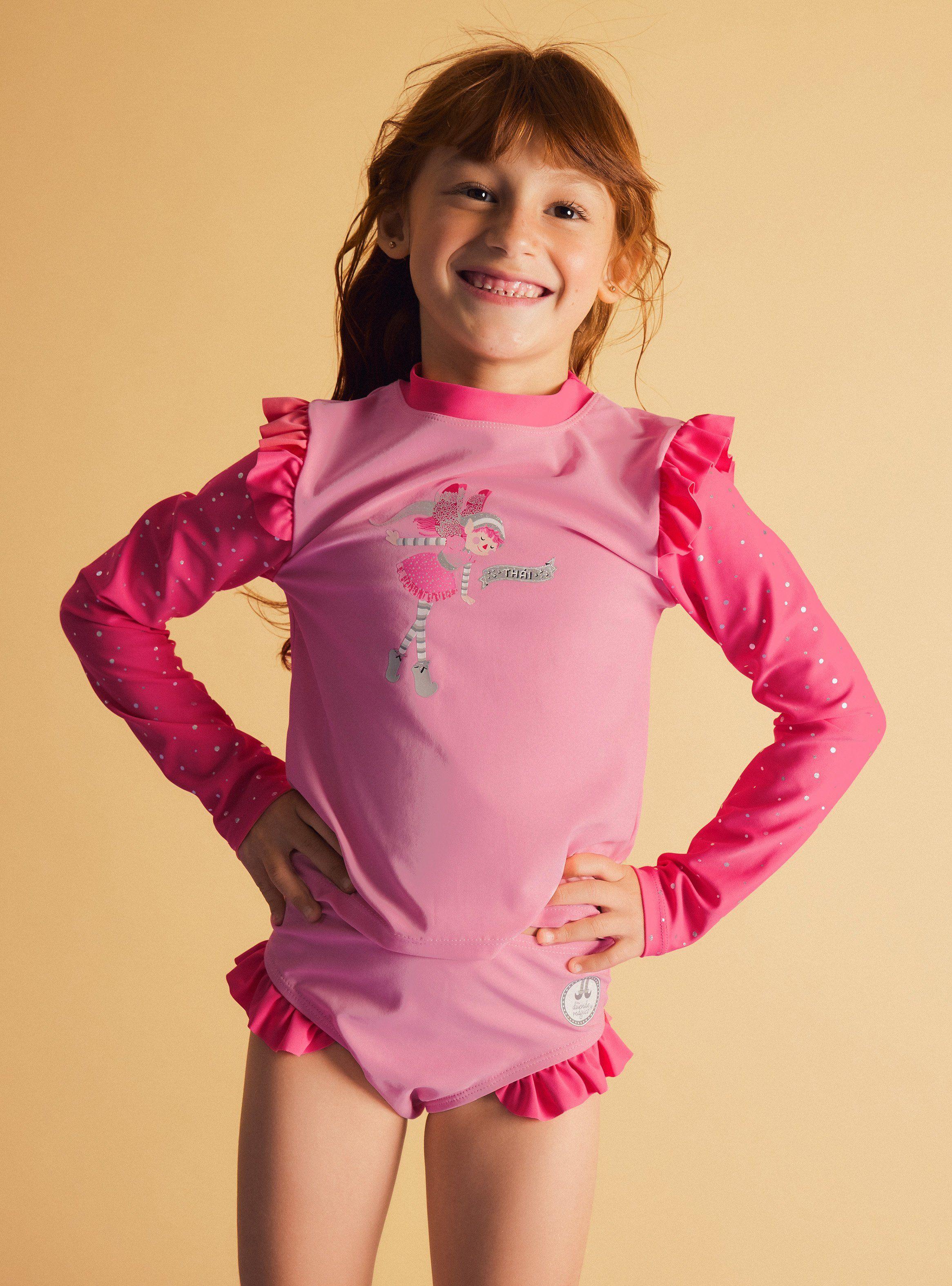 Traje de Baño de Dos Piezas Manga Larga-0