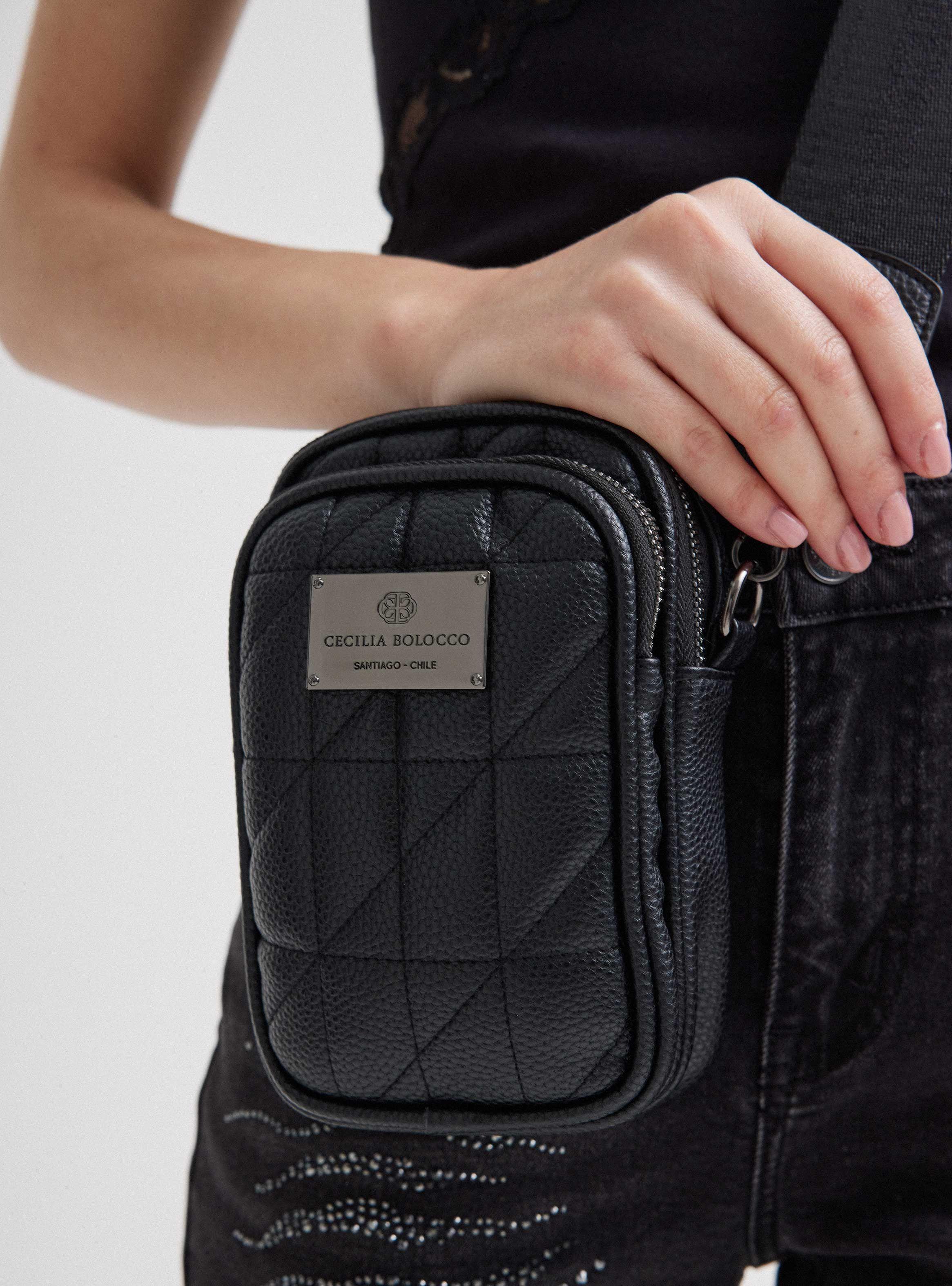 Cartera Mini Crossbody Efecto Cuero Texturado-1