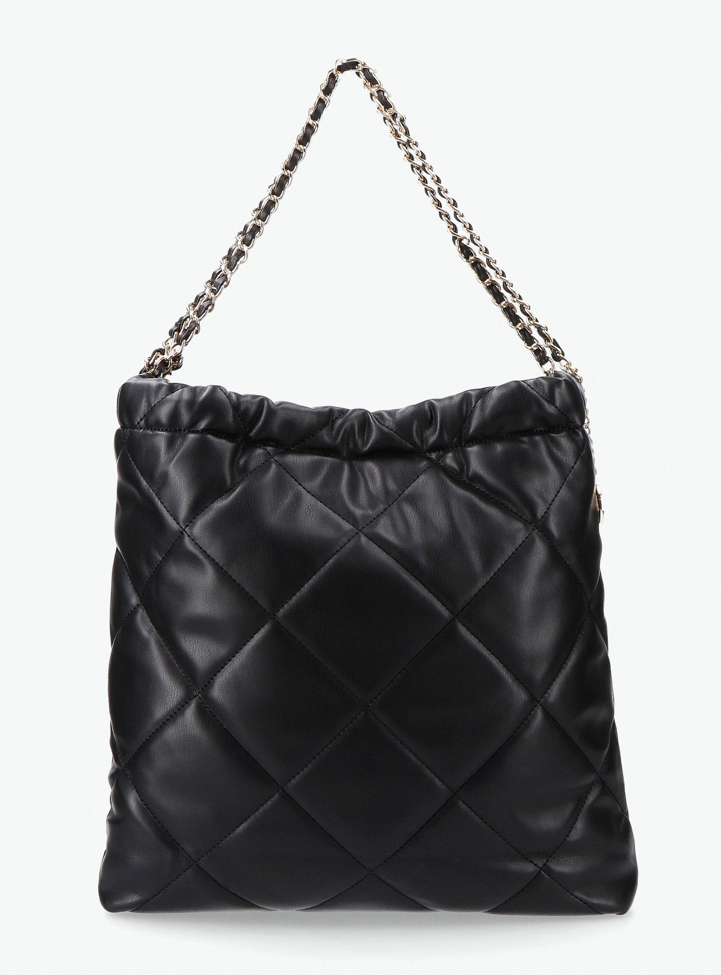 Cartera Hobo Efecto Cuero Quilt-2