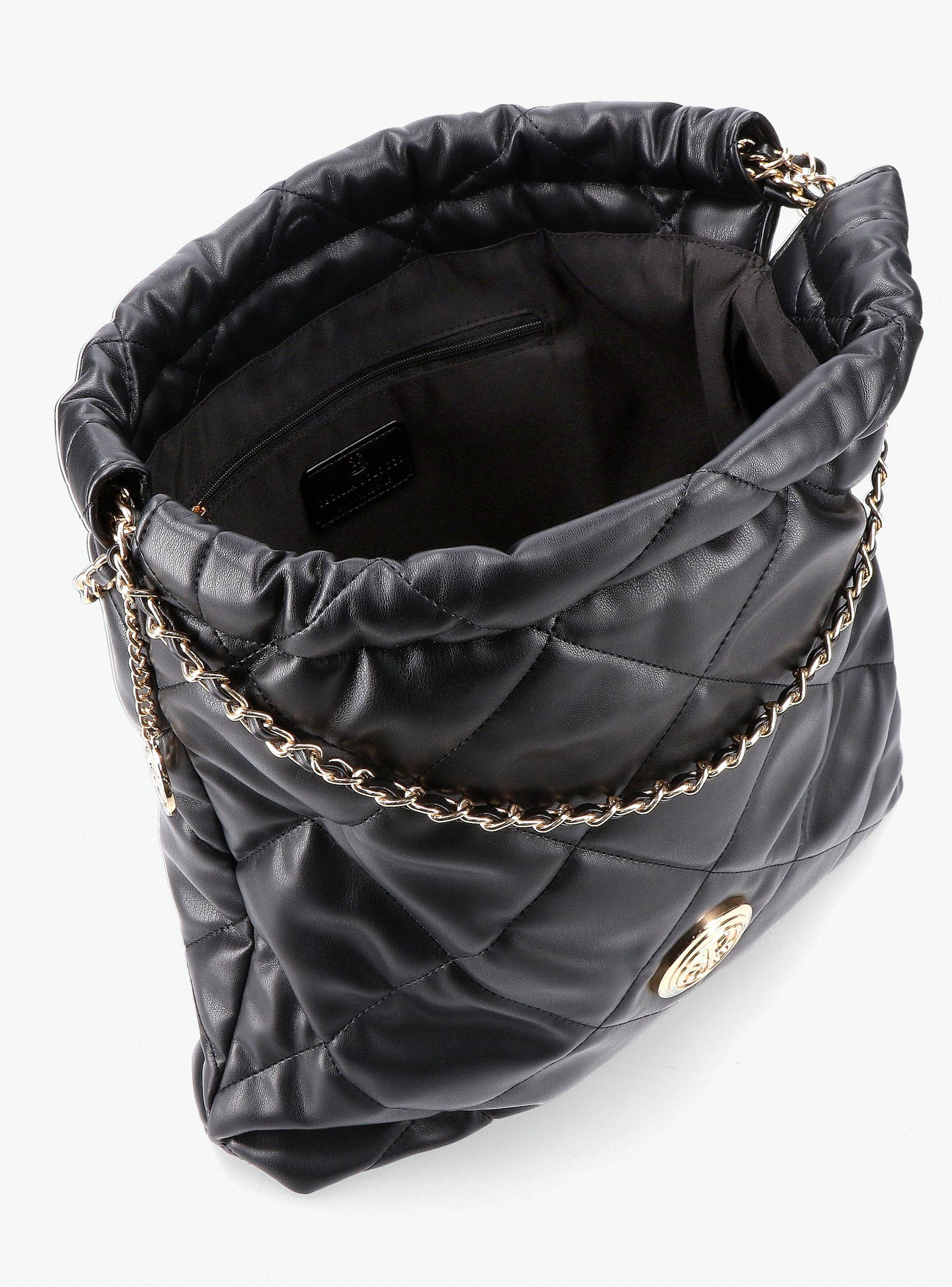 Cartera Hobo Efecto Cuero Quilt-3