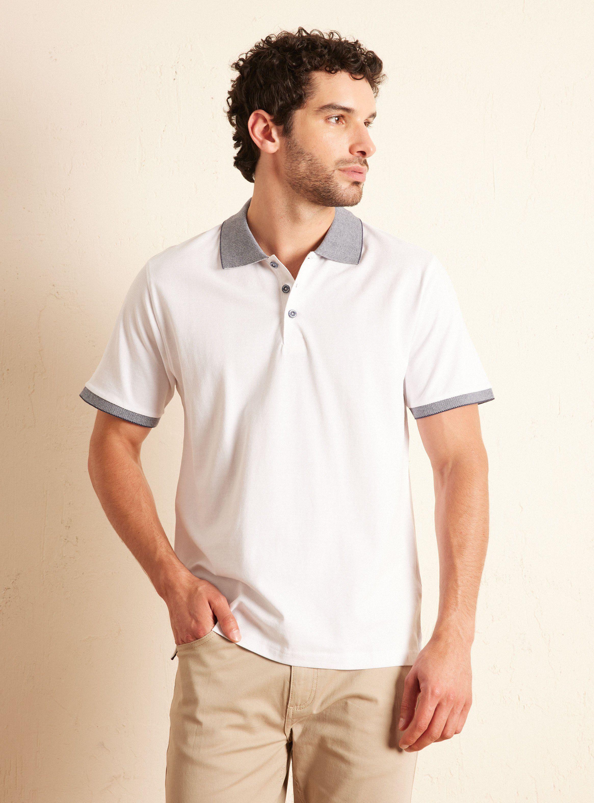 Polera Manga Corta Cuello Polo Pique-0