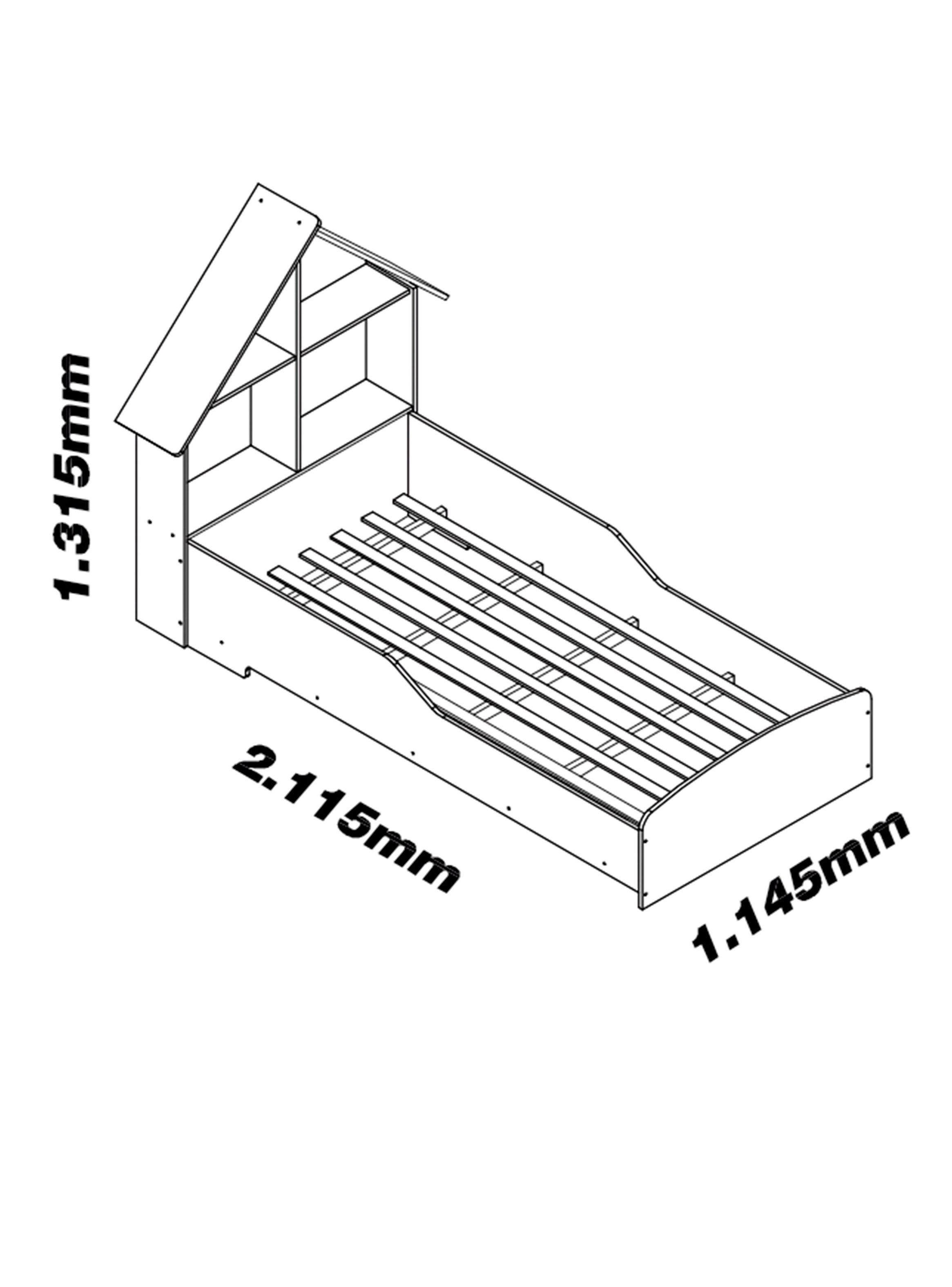 Cama Casa Blanca 1 Plaza-1