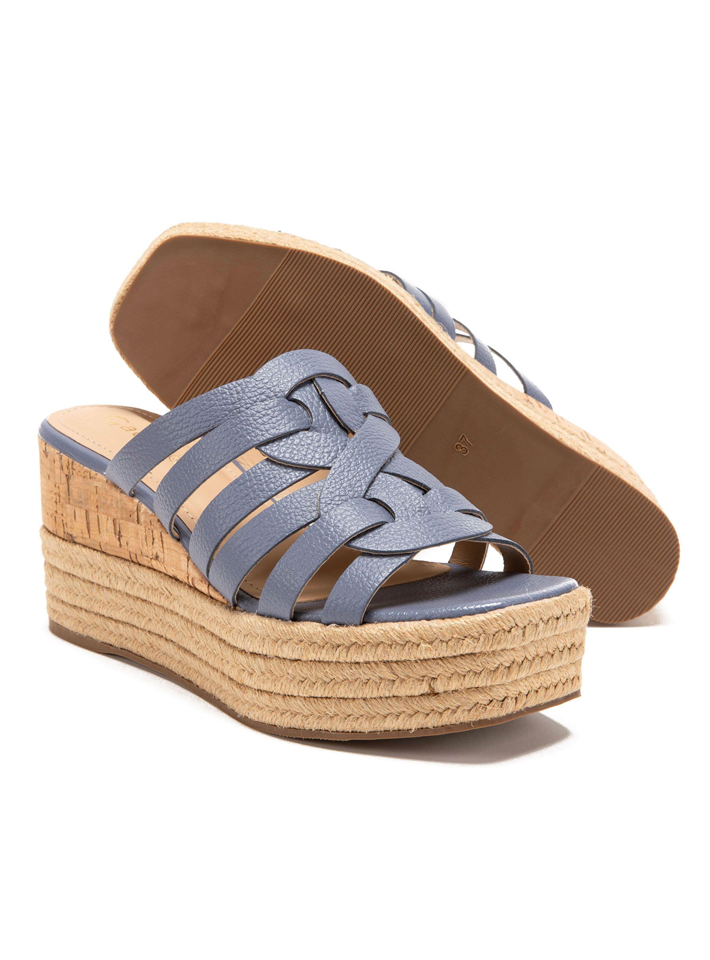 Sandalia Cuero Eduarda Denim 659518 Mujer-4