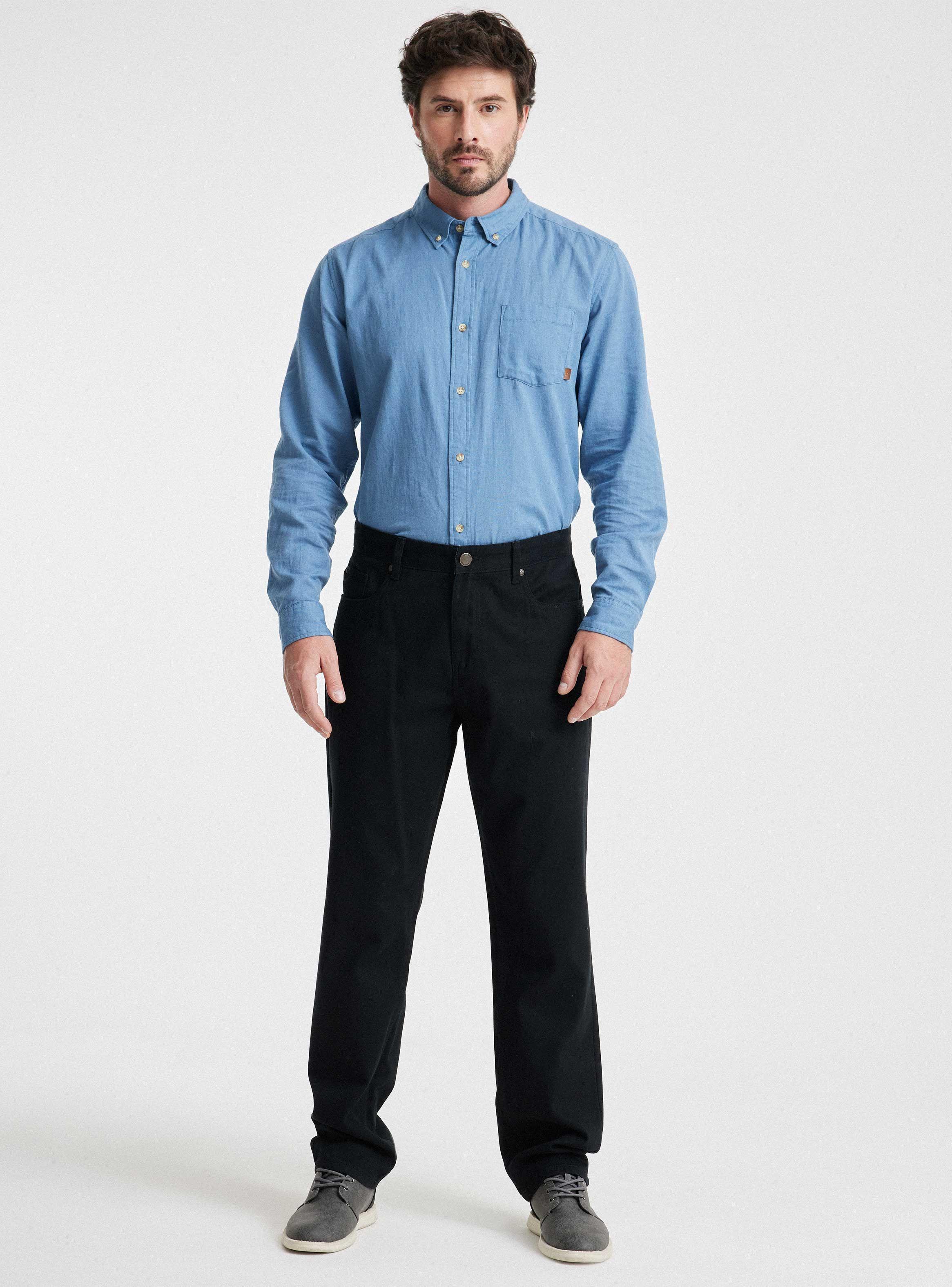 Pantalón Cinco Bolsillos Regular Fit-4