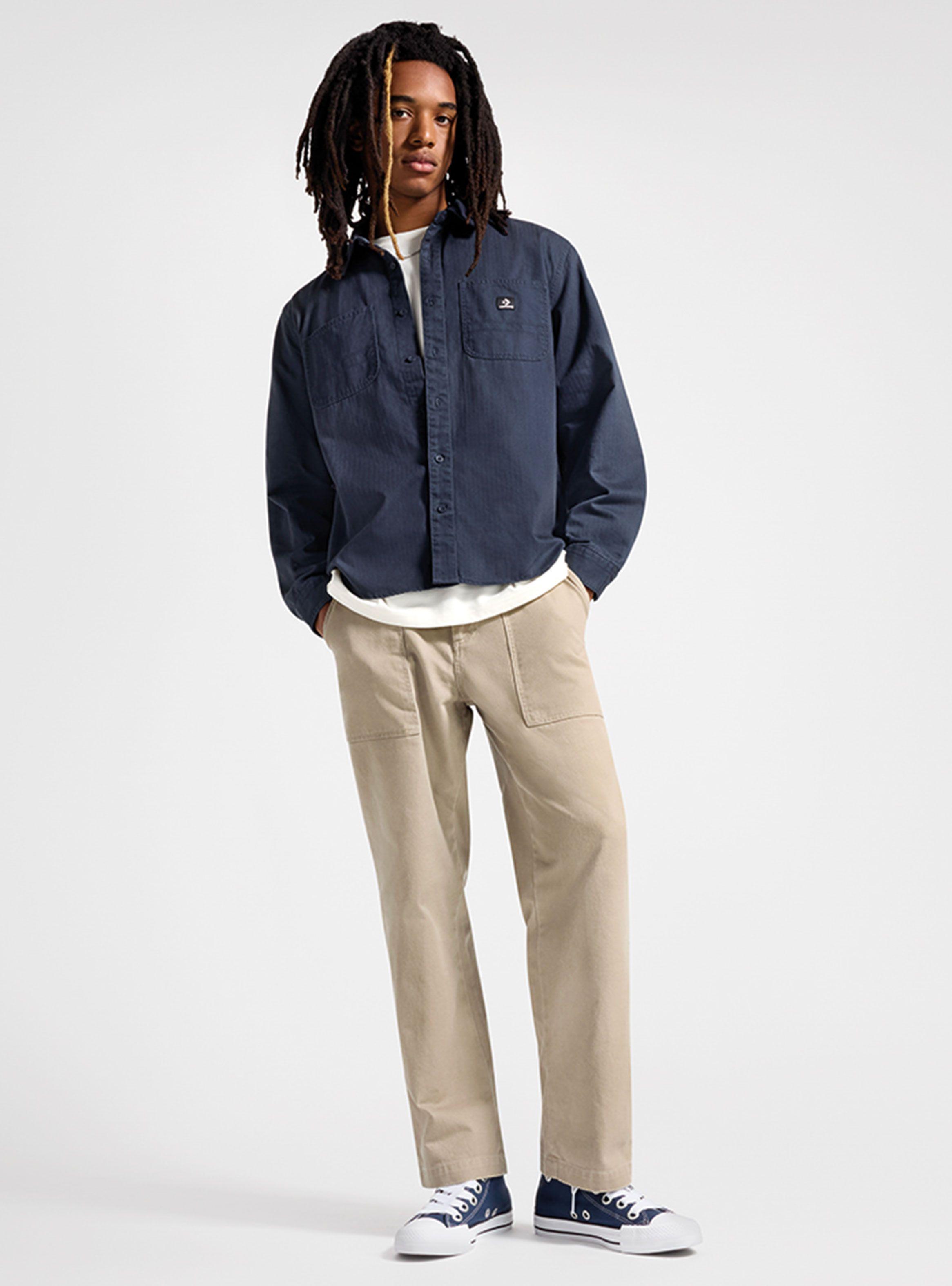 Camisa Woven Button Down Washed-3