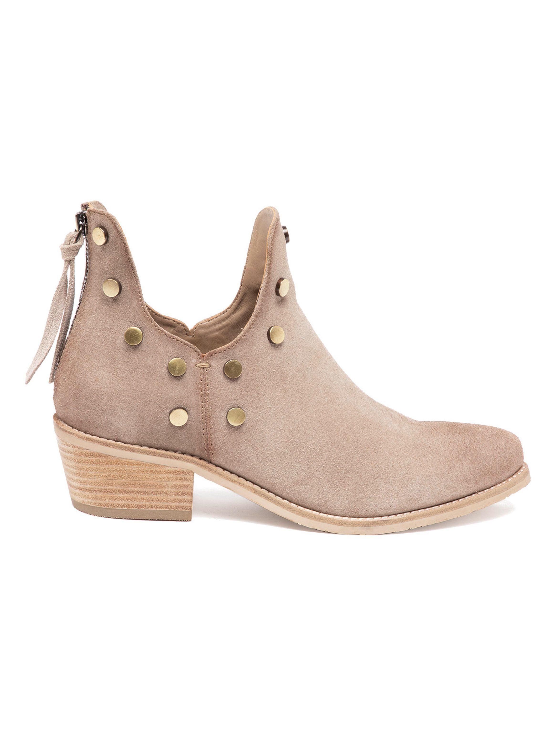 Botín Bootie Cuero Sheyla Mujer-0