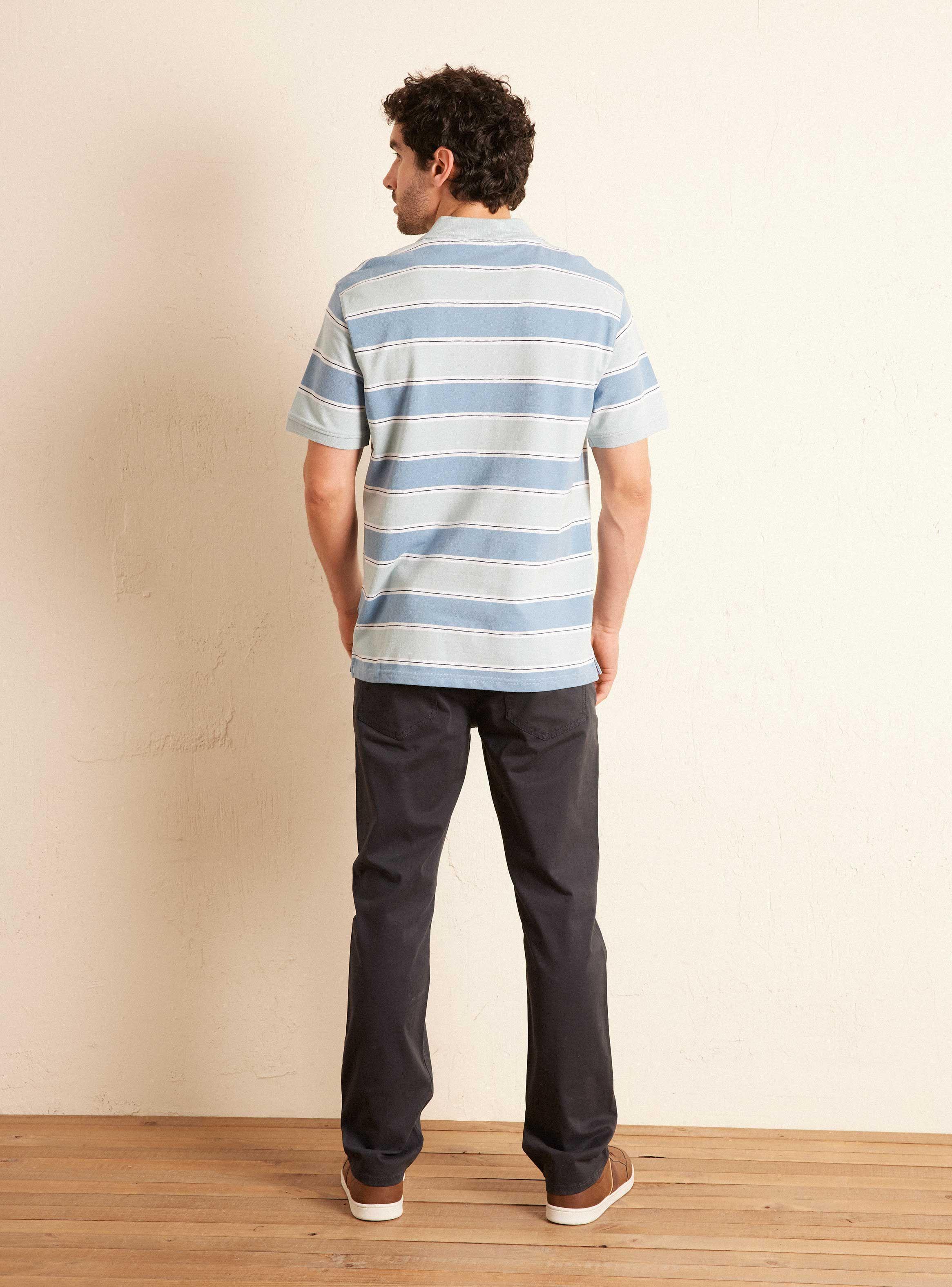 Polera Manga Corta Piqué Rayas-5