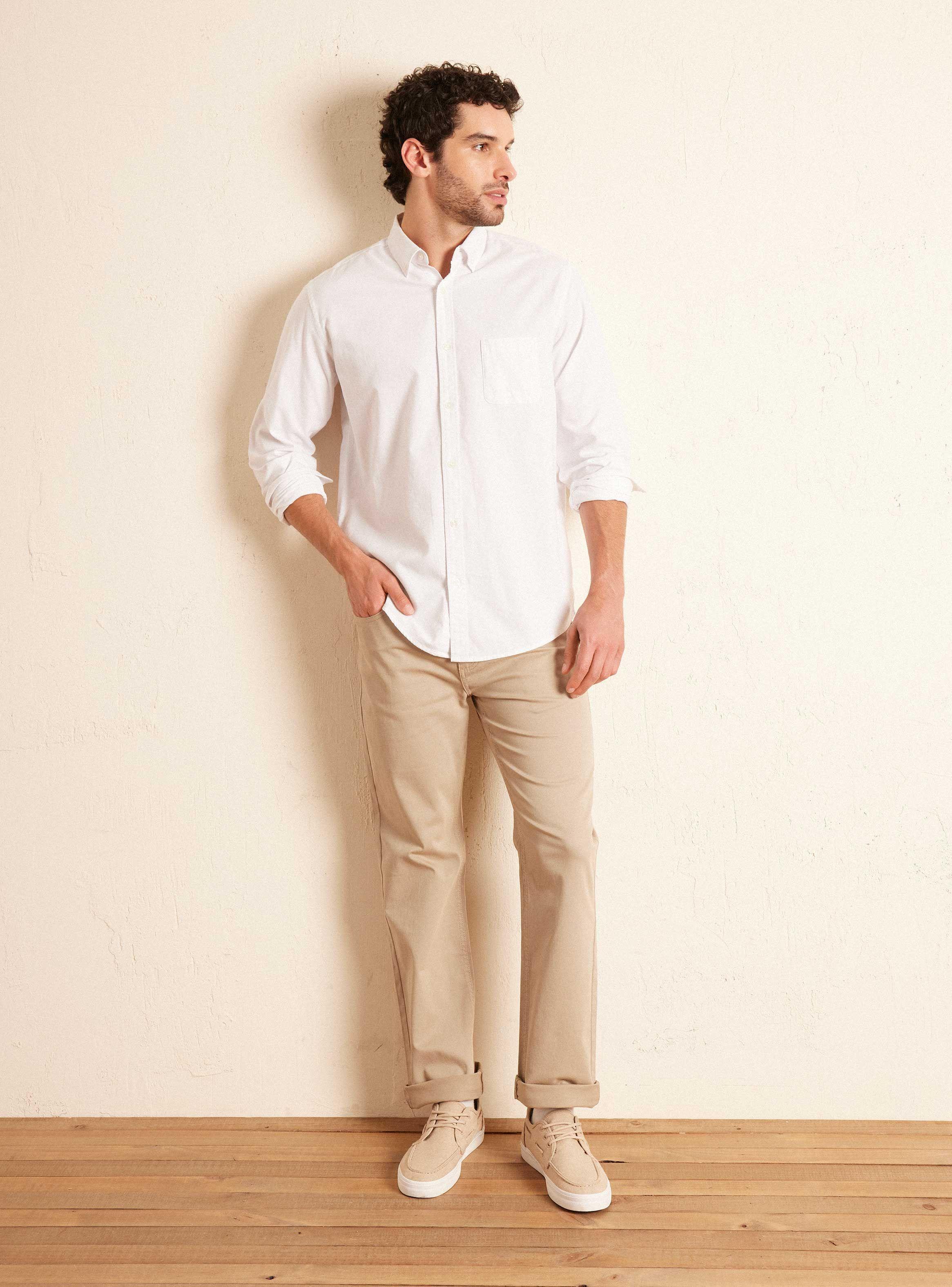 Camisa Manga Larga Semi Oxford Lisa-4