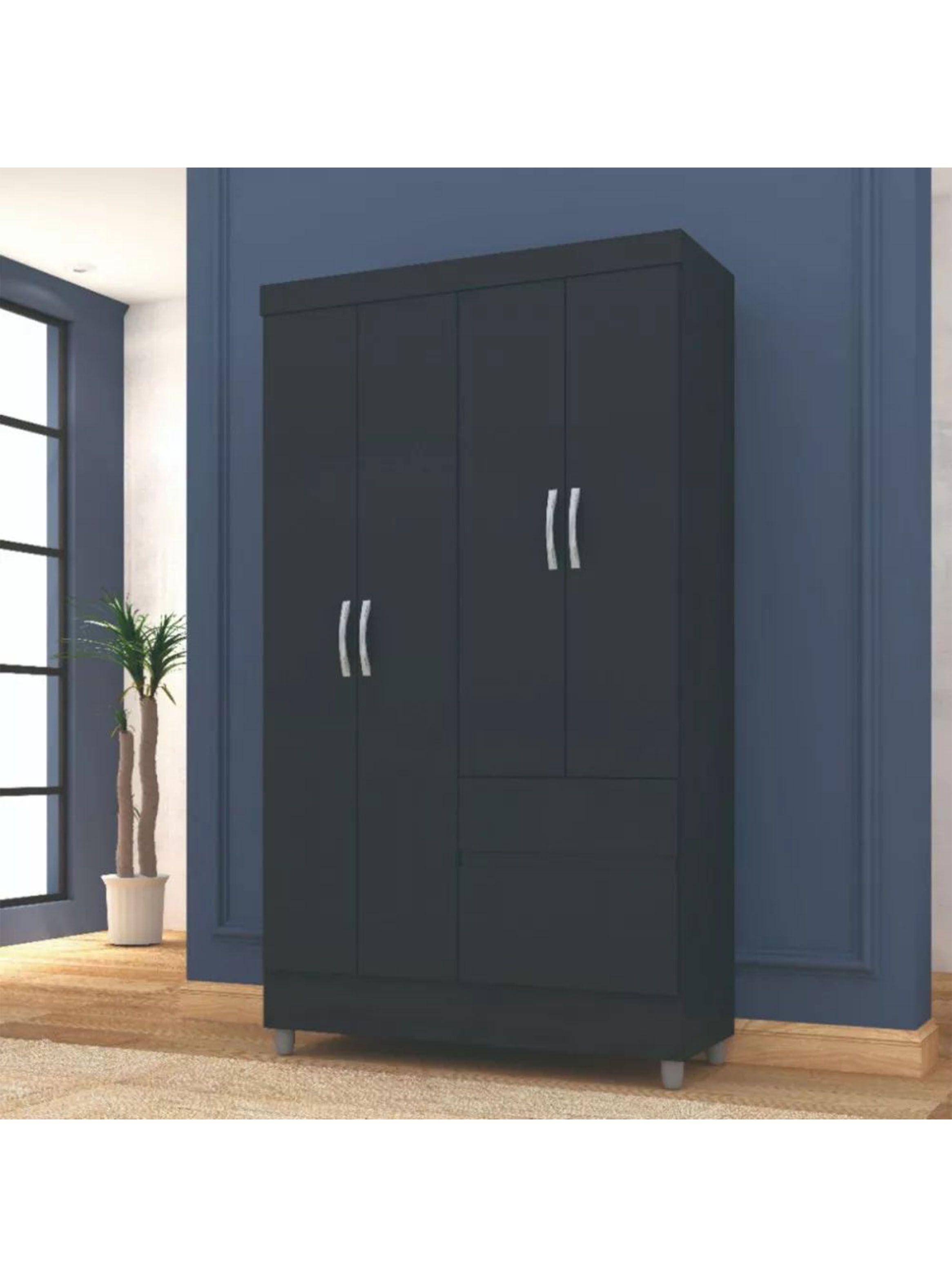 Clóset Ideal 4 Puertas Negro-4