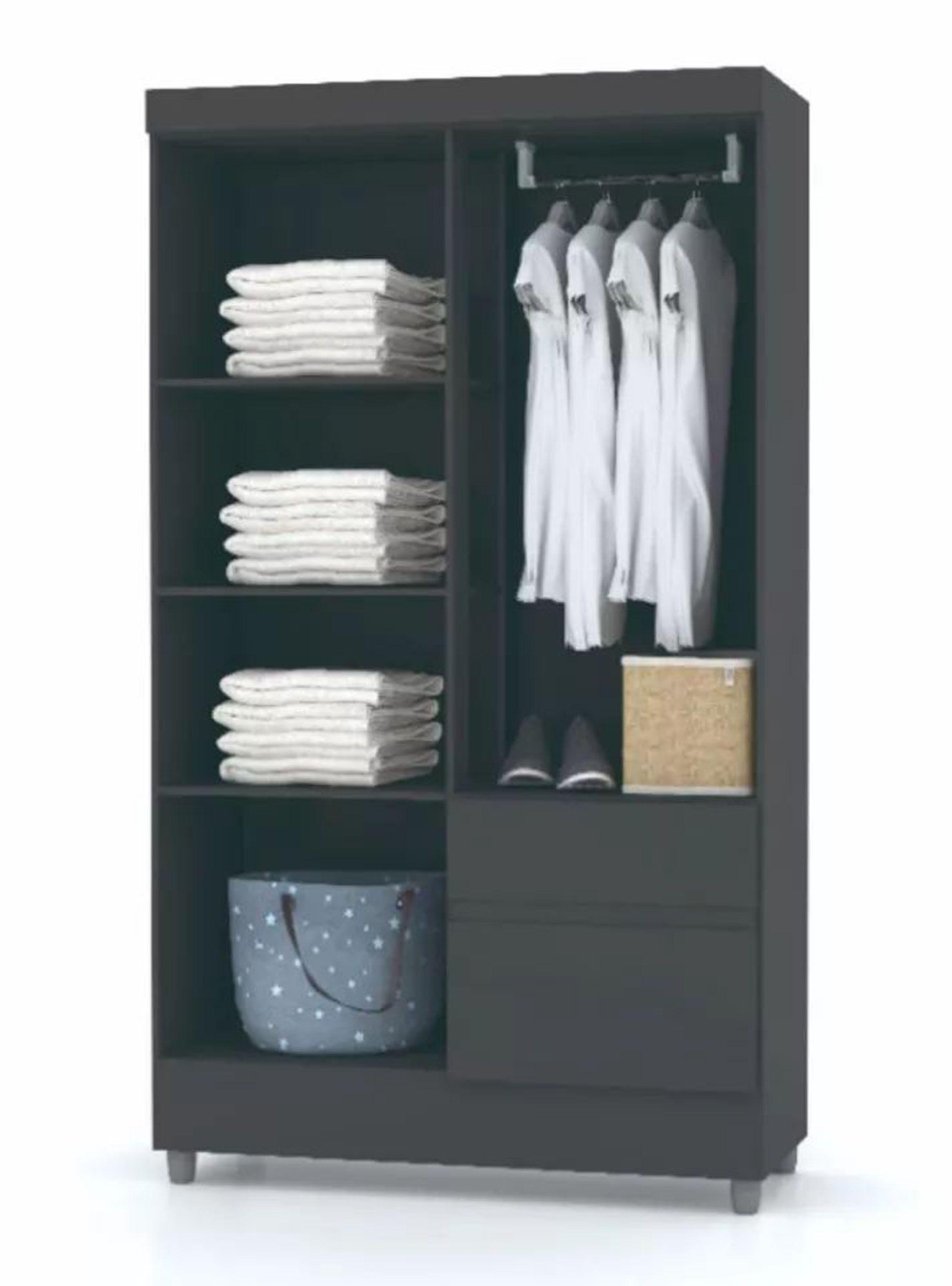 Clóset Ideal 4 Puertas Negro-3
