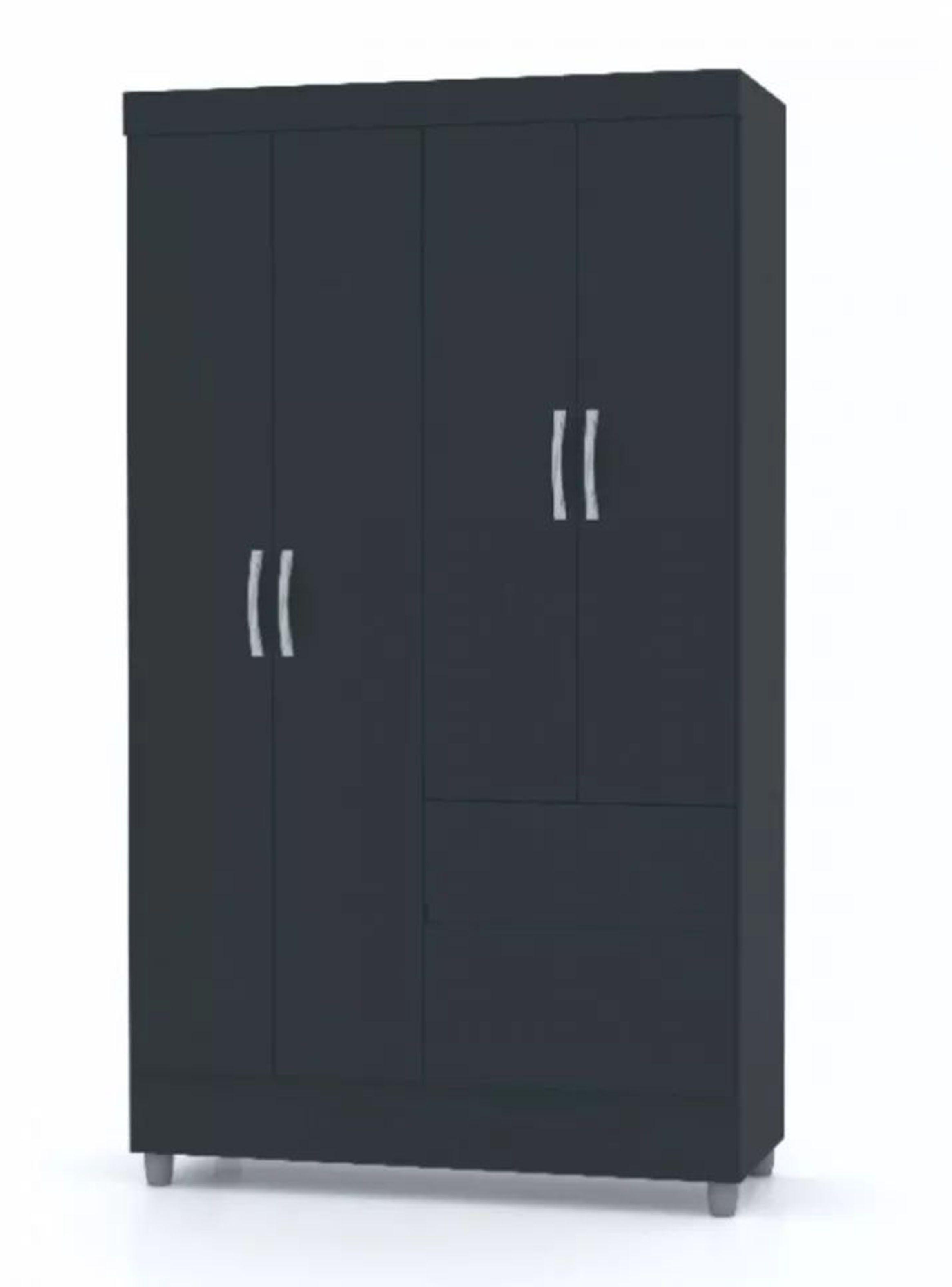 Clóset Ideal 4 Puertas Negro-0