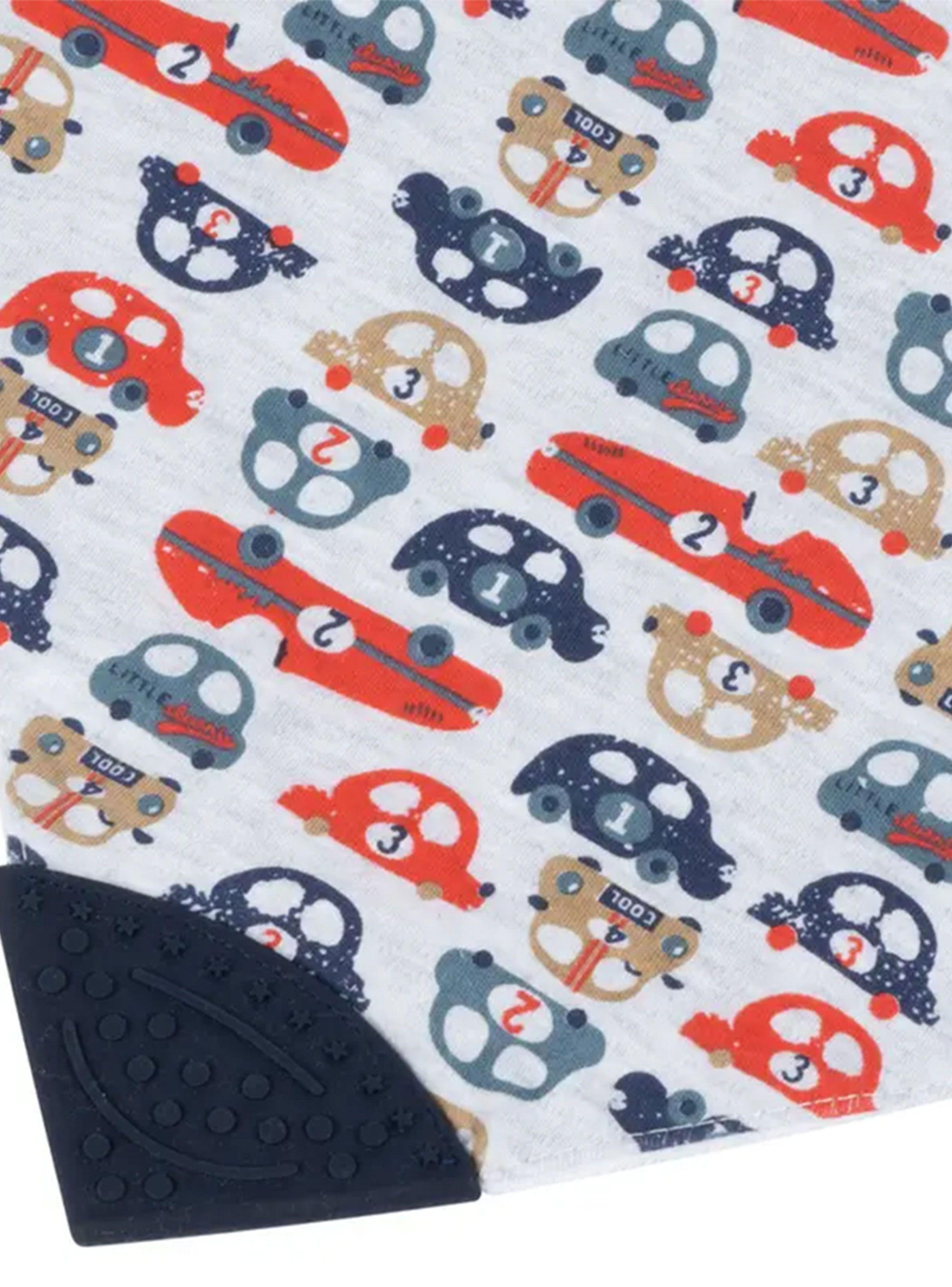 Babero con Mordedor Impermeable Autitos-1