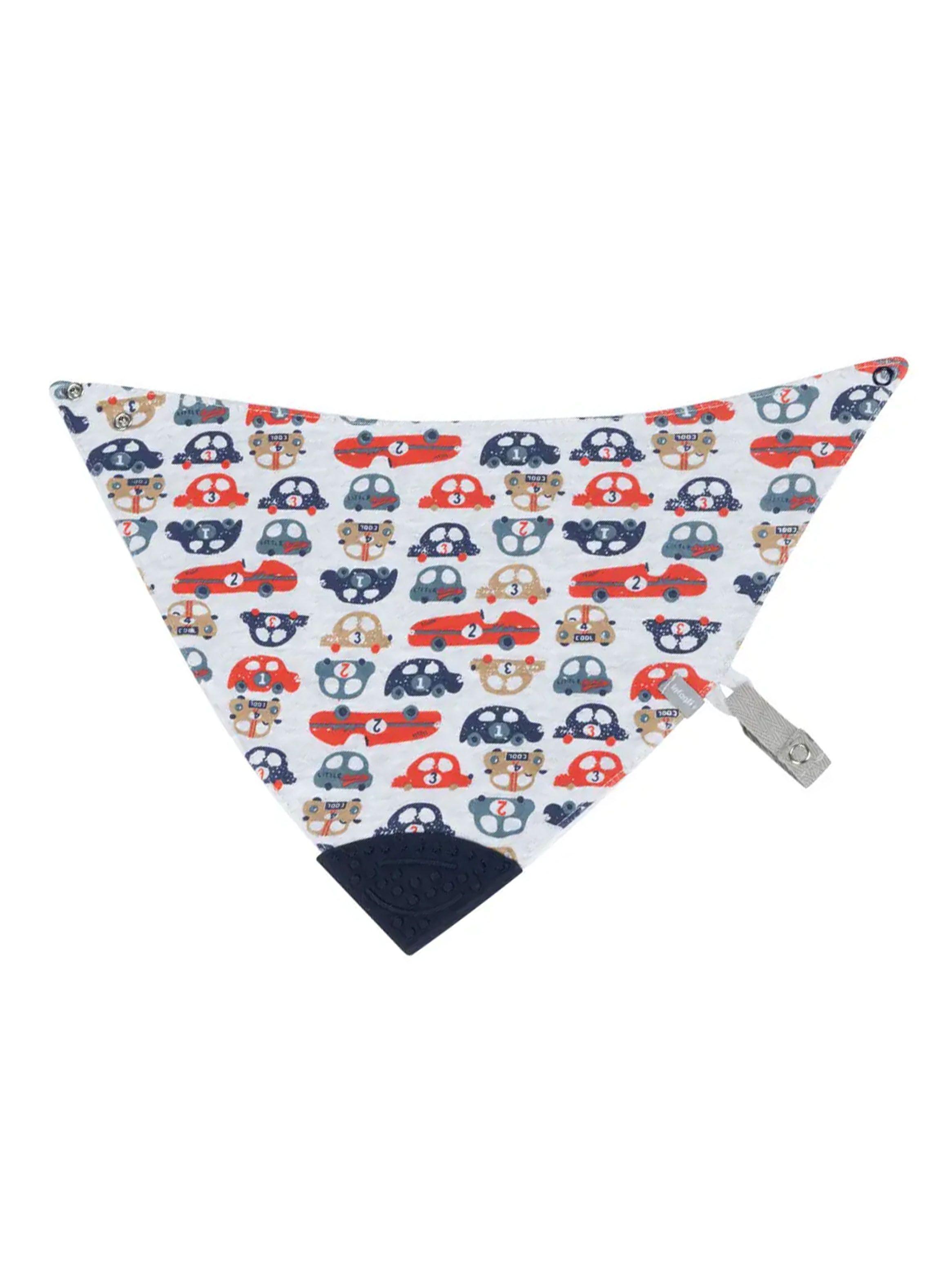 Babero con Mordedor Impermeable Autitos-0