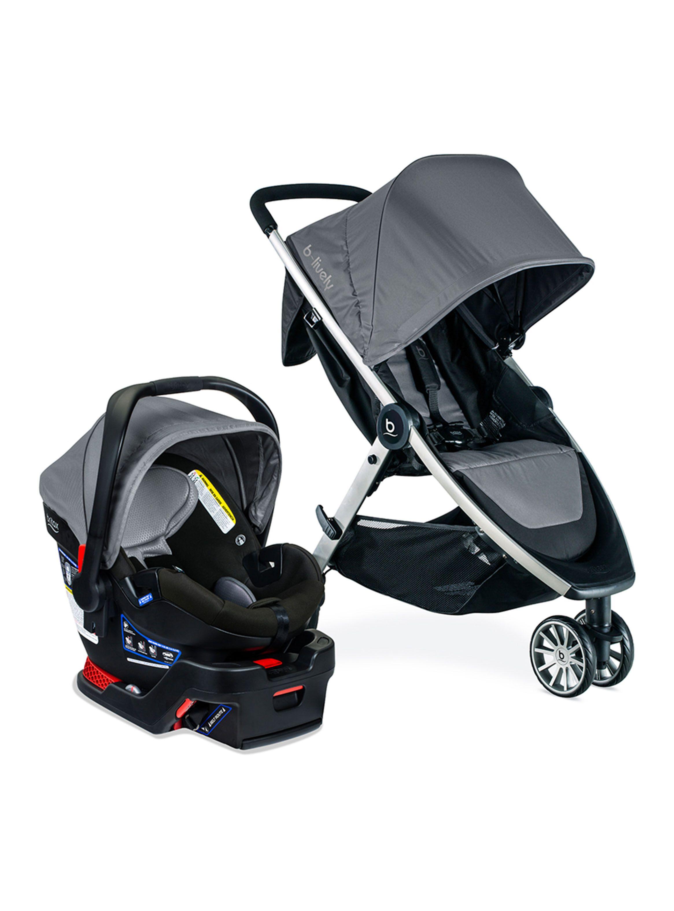 Coche Travel System B-Lively/B-Safe Gen2Flexfit Fog Britax-0