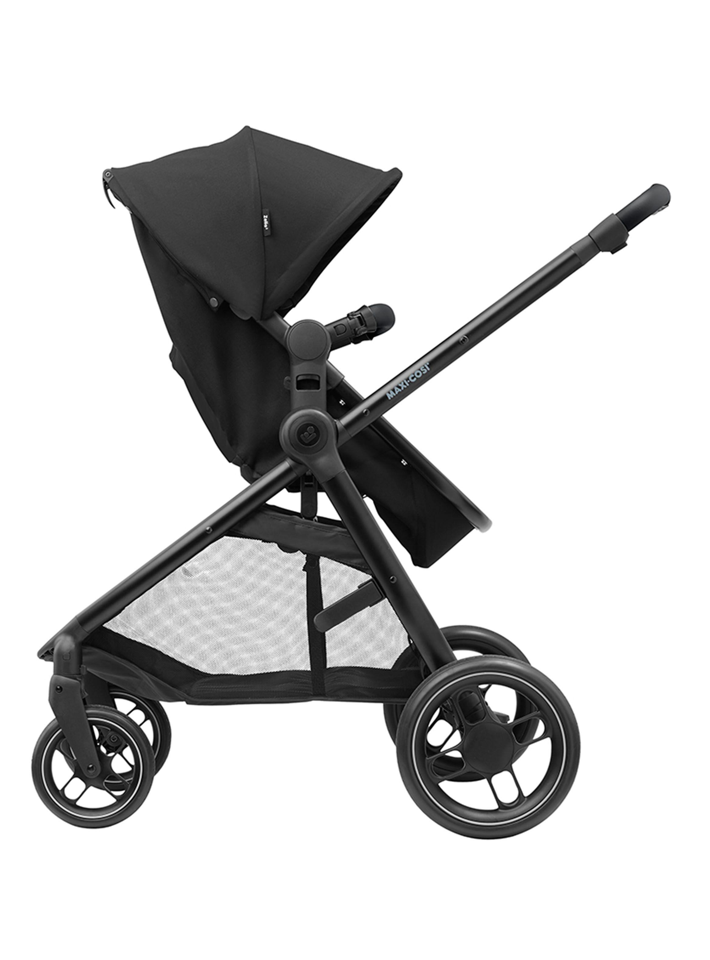 Coche Travel System Zelia 3 + Pebble 360° +Family Fix Black-2