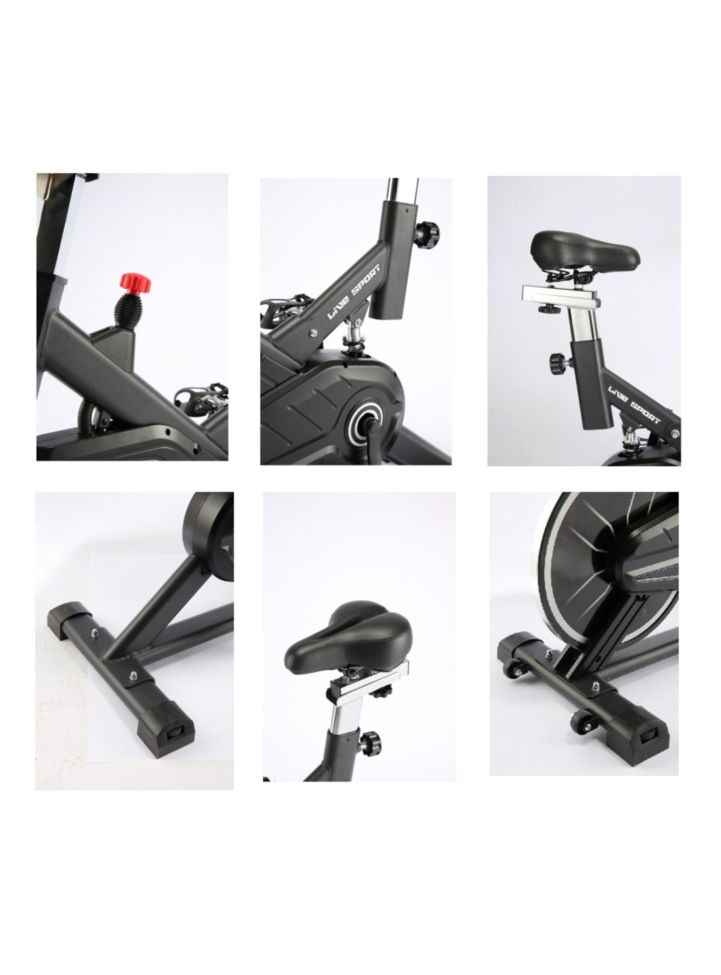 Bicicleta Spinning Magnética YB-9600NG Negro-4