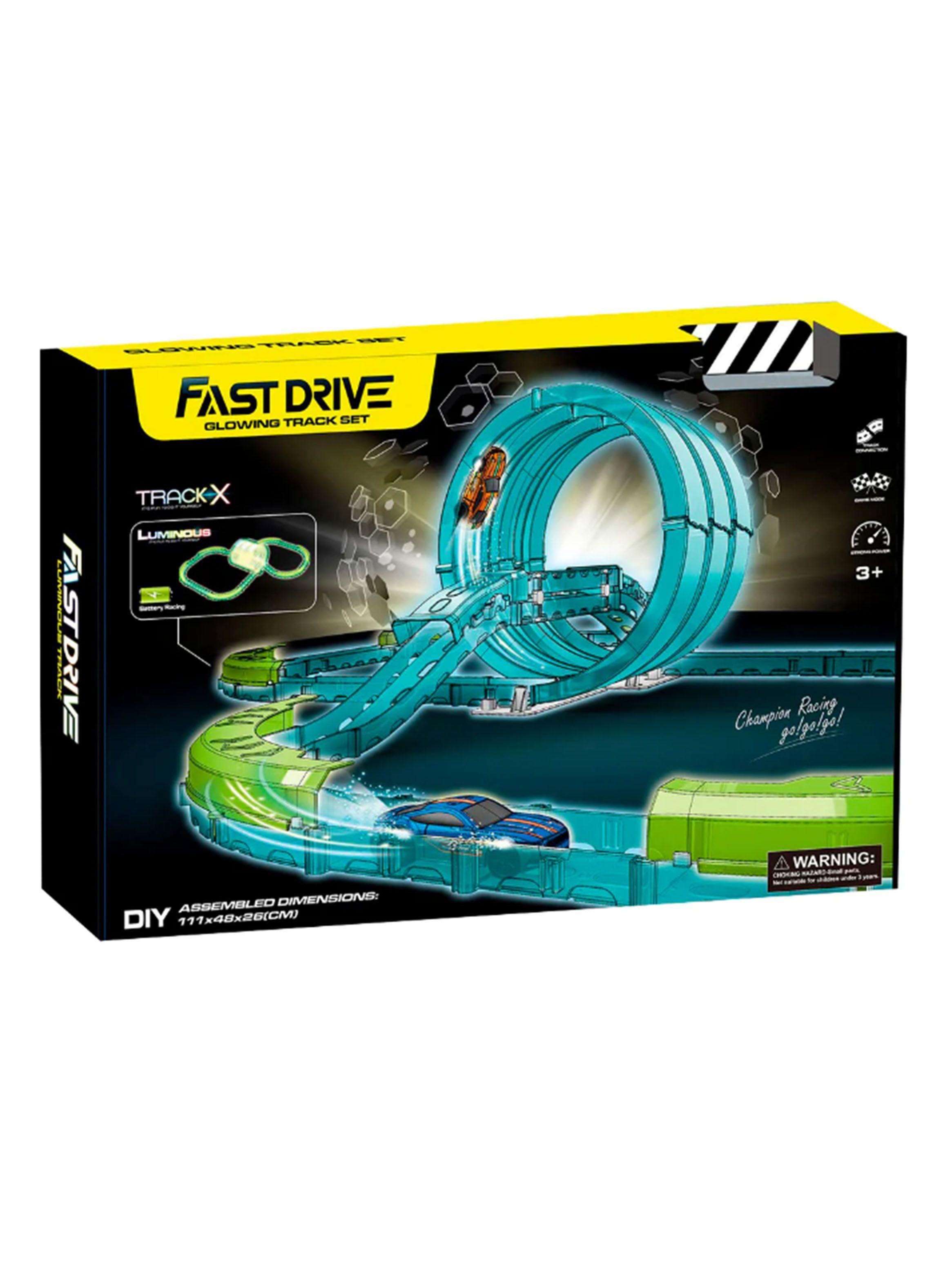 Pista de Autos Armable con 3 Loops en Espiral-0