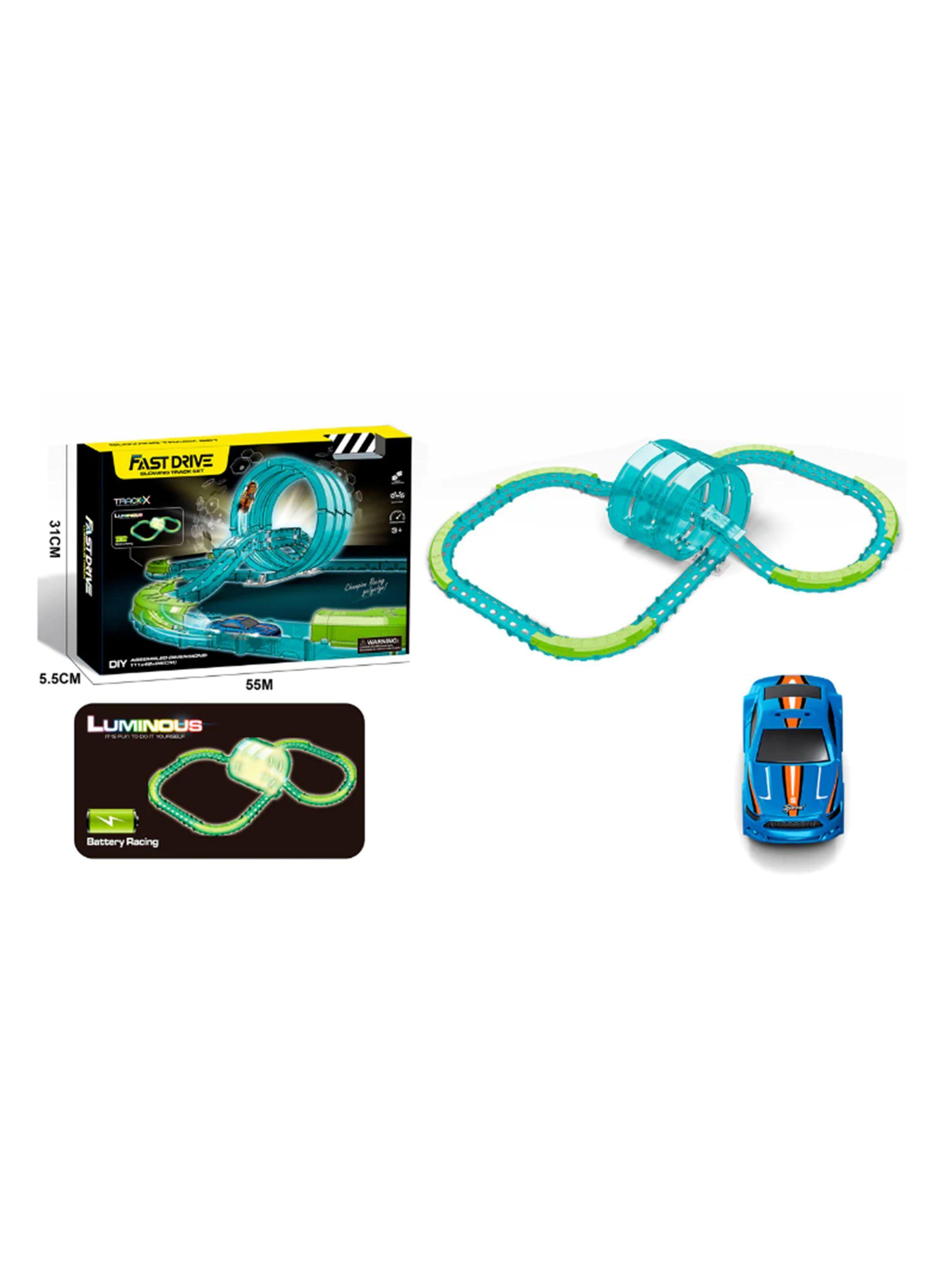 Pista de Autos Armable con 3 Loops en Espiral-1