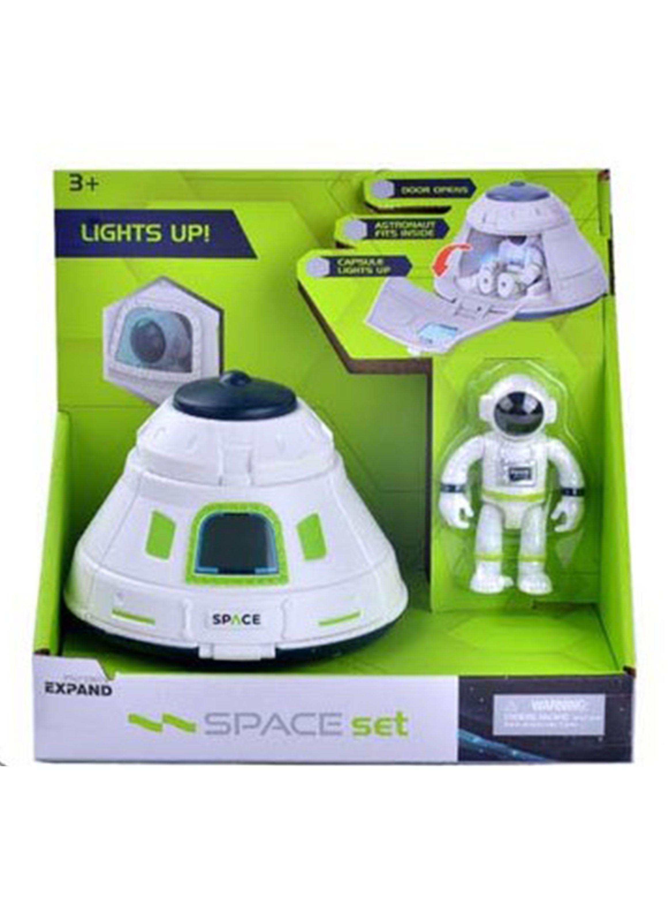 Módulo Espacial con Luces y Astronauta-0