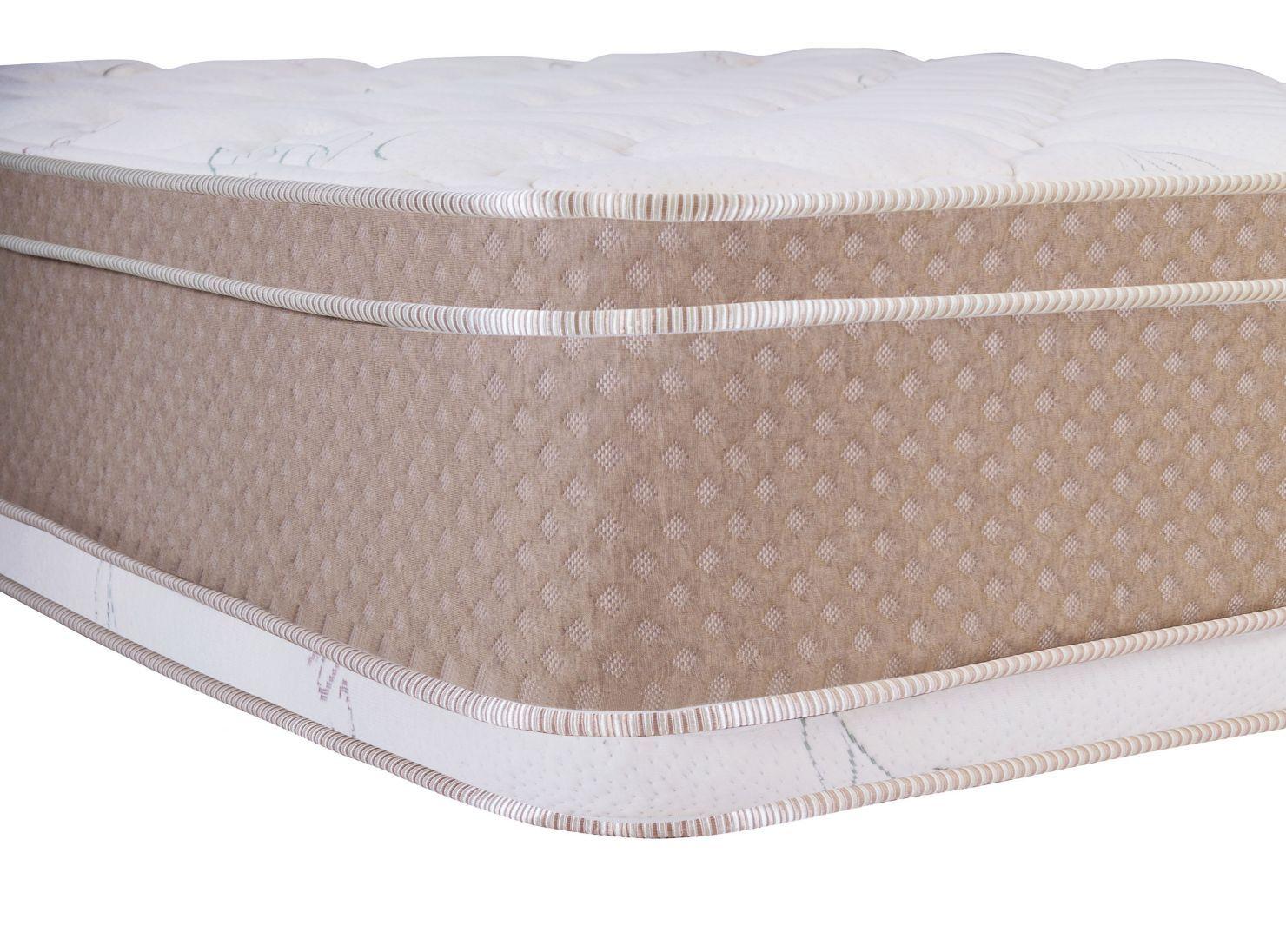 Cama Europea Cotton Organic 2 Plazas Base Dividida + Set Muebles Aragón-3