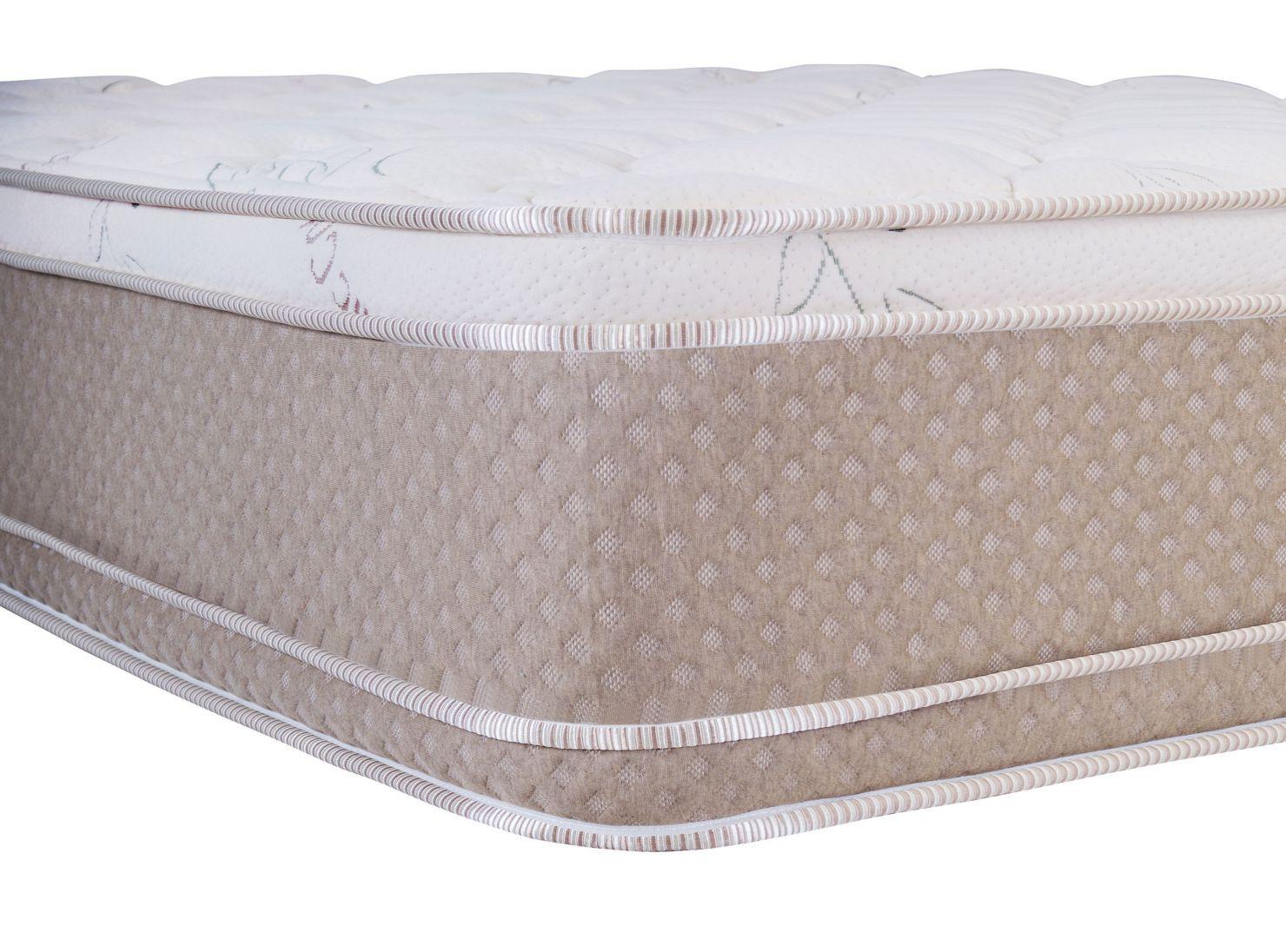 Cama Europea Cotton Organic 2 Plazas Base Dividida + Set Muebles Aragón-2
