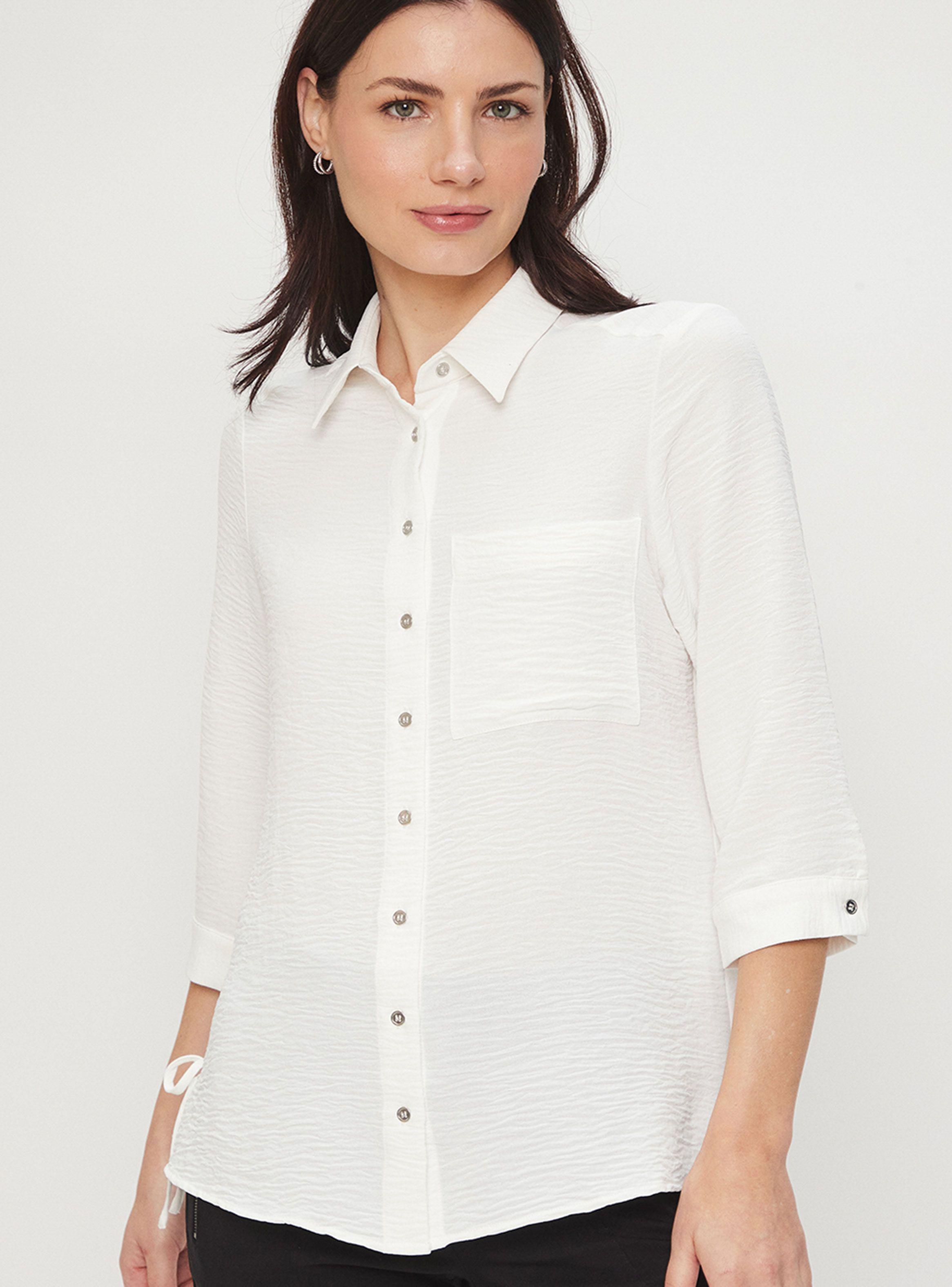 Blusa Camisera con Bolsillo-0