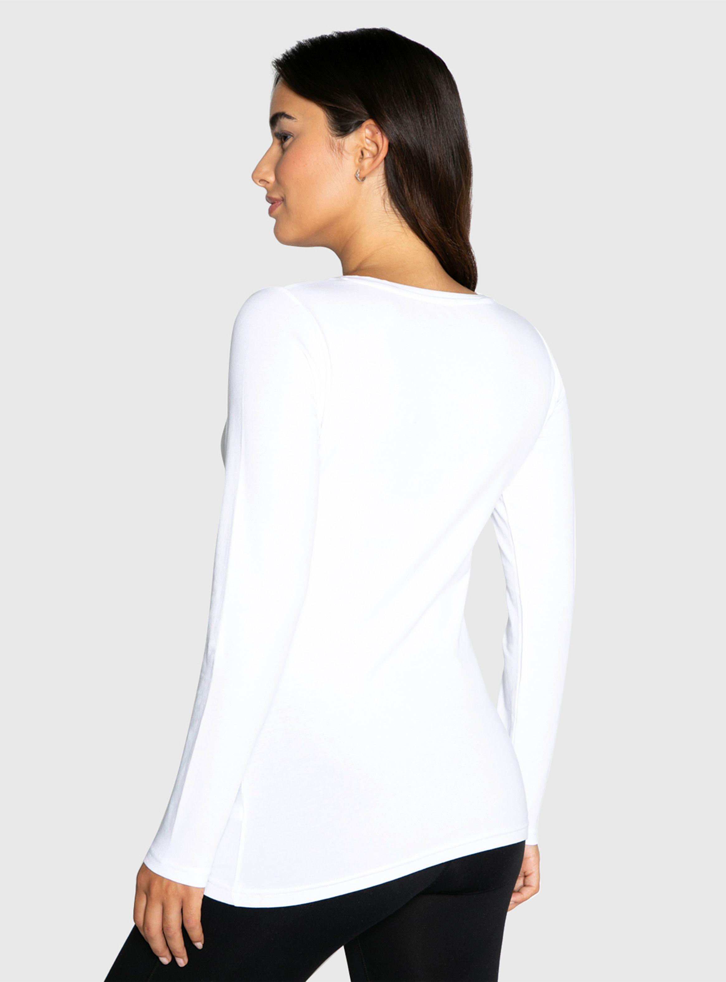 Camiseta Básica Manga Larga Algodón-1