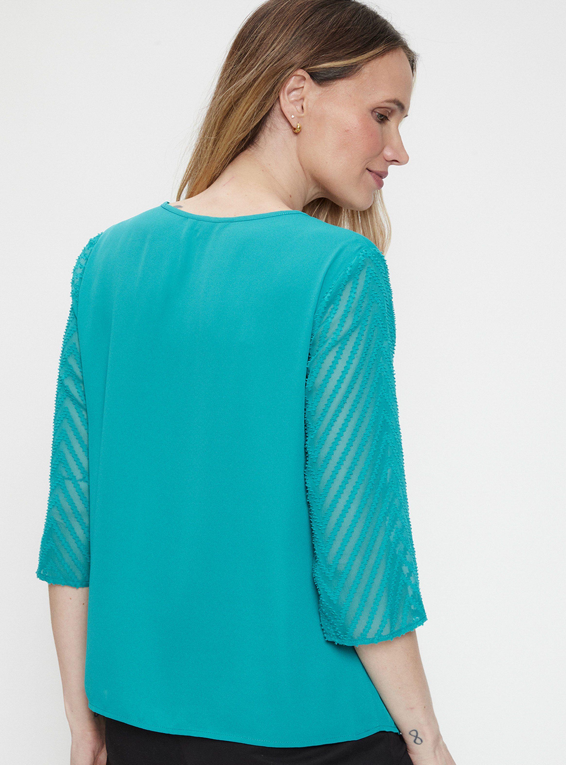 Blusa Cuello Redondo y Mangas Textura-1